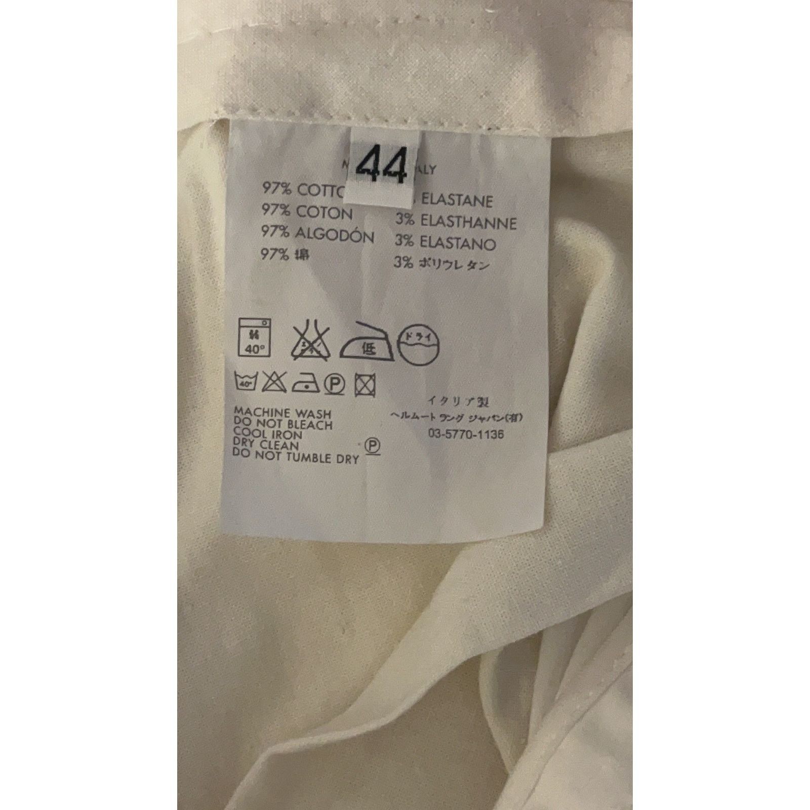 Helmut Lang Vtg Helmut Lang Archive Made in Italy White Pants SZ: 44 Size 30" / US 8 / IT 44 - 5 Thumbnail