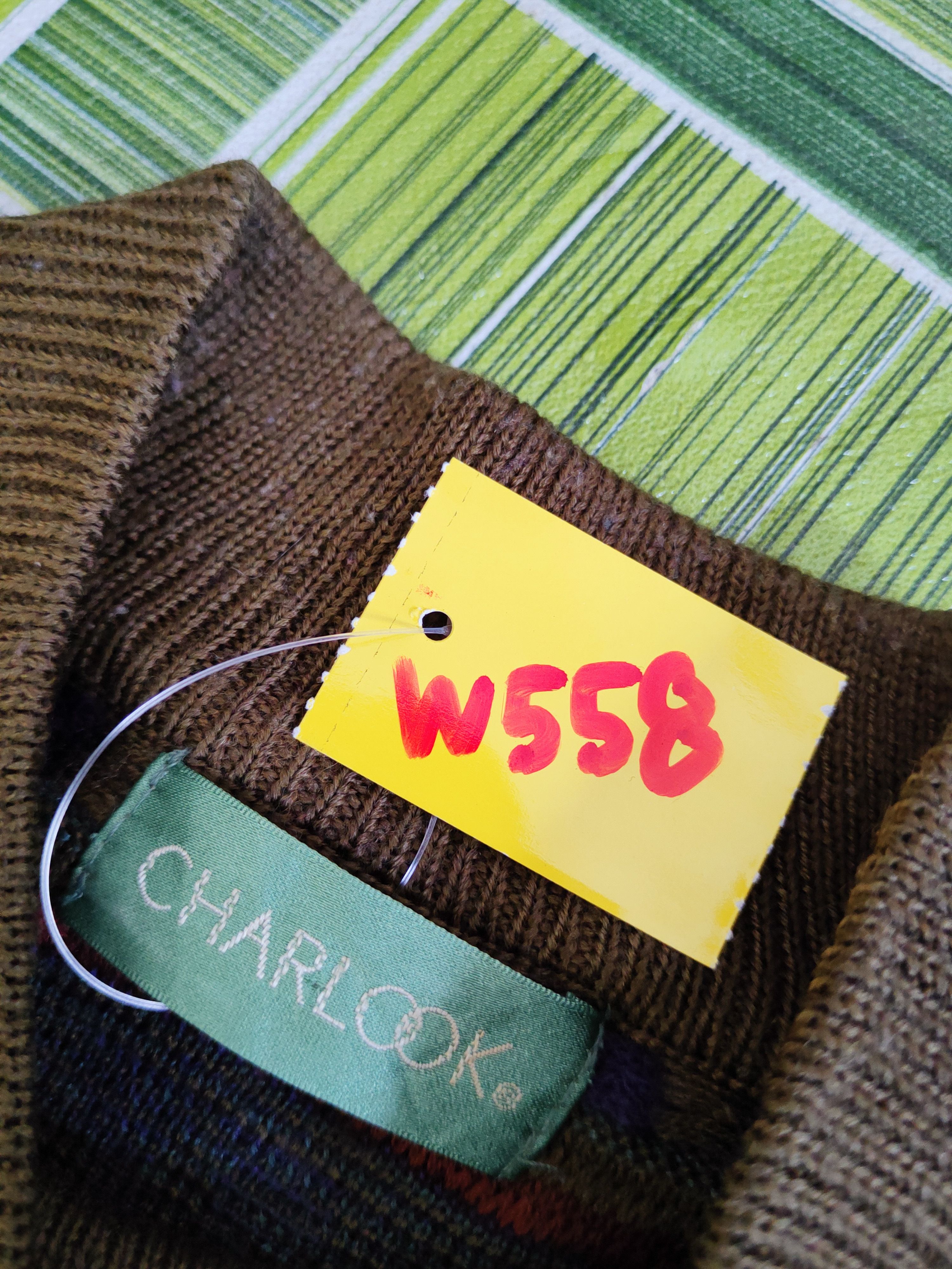 Homespun Knitwear Charlook Olive Knitwear Sweatshirts #W558 Size US M / EU 48-50 / 2 - 11 Thumbnail