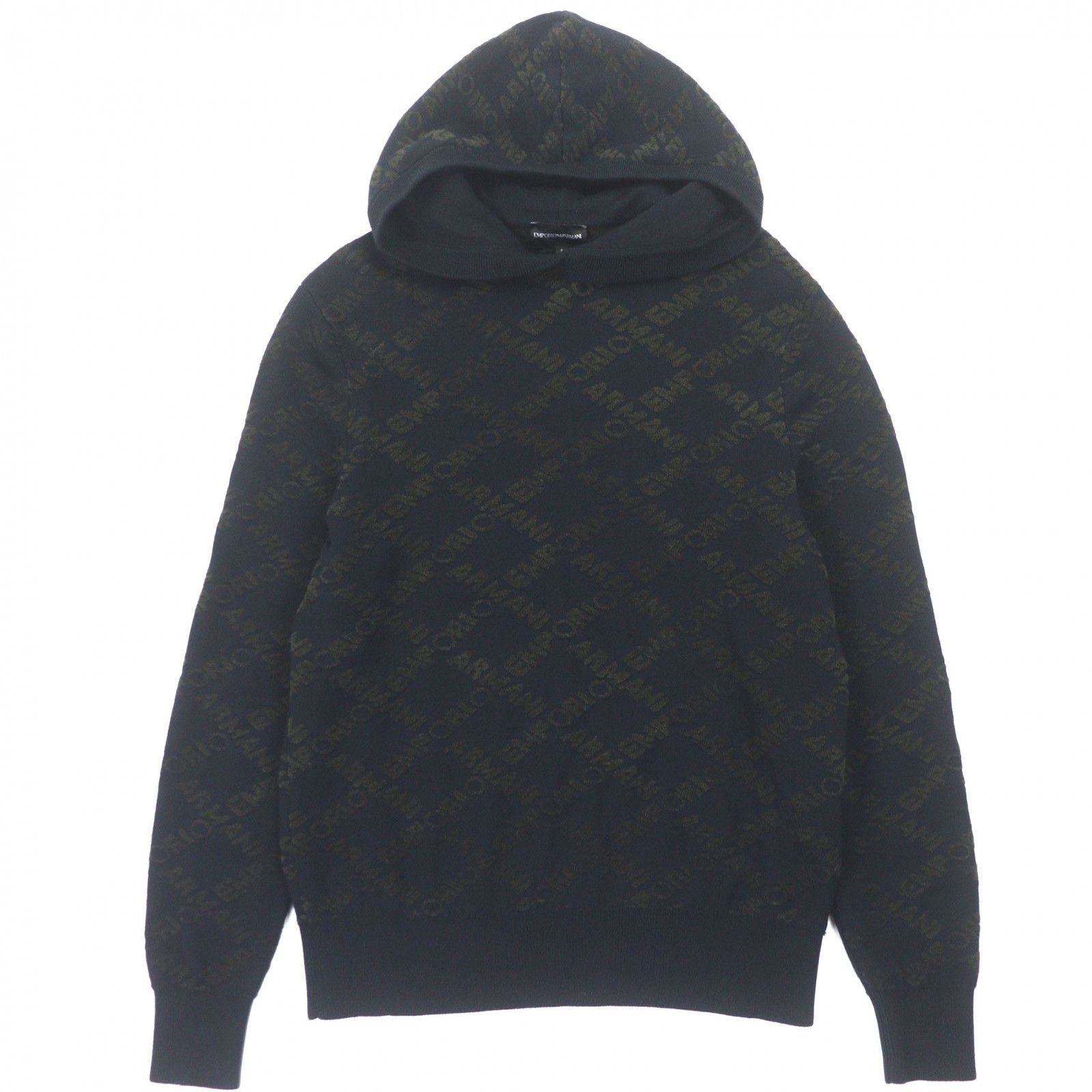 Armani Armani Emporio Armani Wool Hoodie Textile Sweatshirts & Hoodies DUTY FREE for USA Size ONE SIZE - 1 Thumbnail