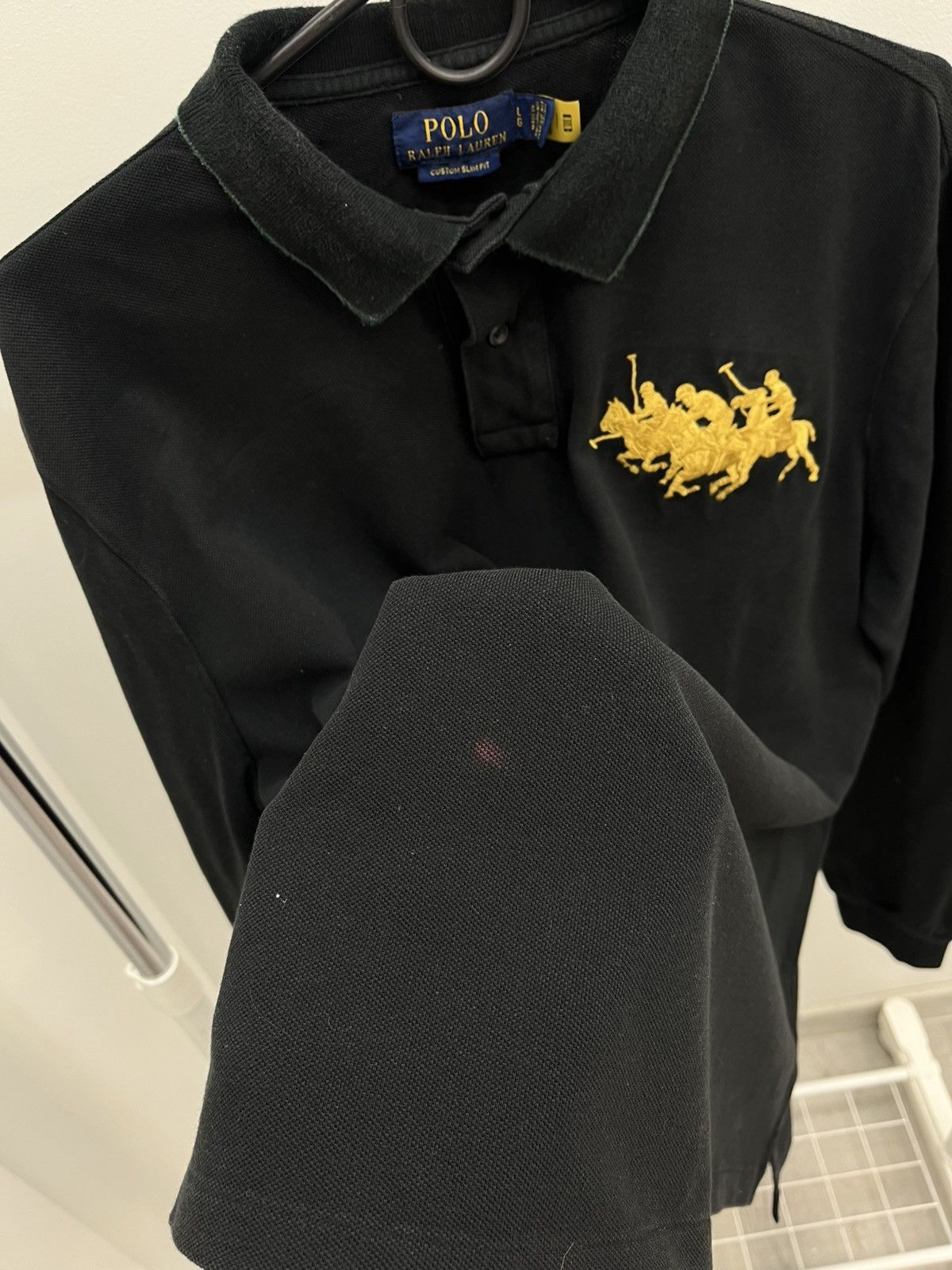 Polo Ralph Lauren Vintage Polo Ralph Lauren Rugby Big Logo 3 Polo Shirt Size US L / EU 52-54 / 3 - 3 Thumbnail
