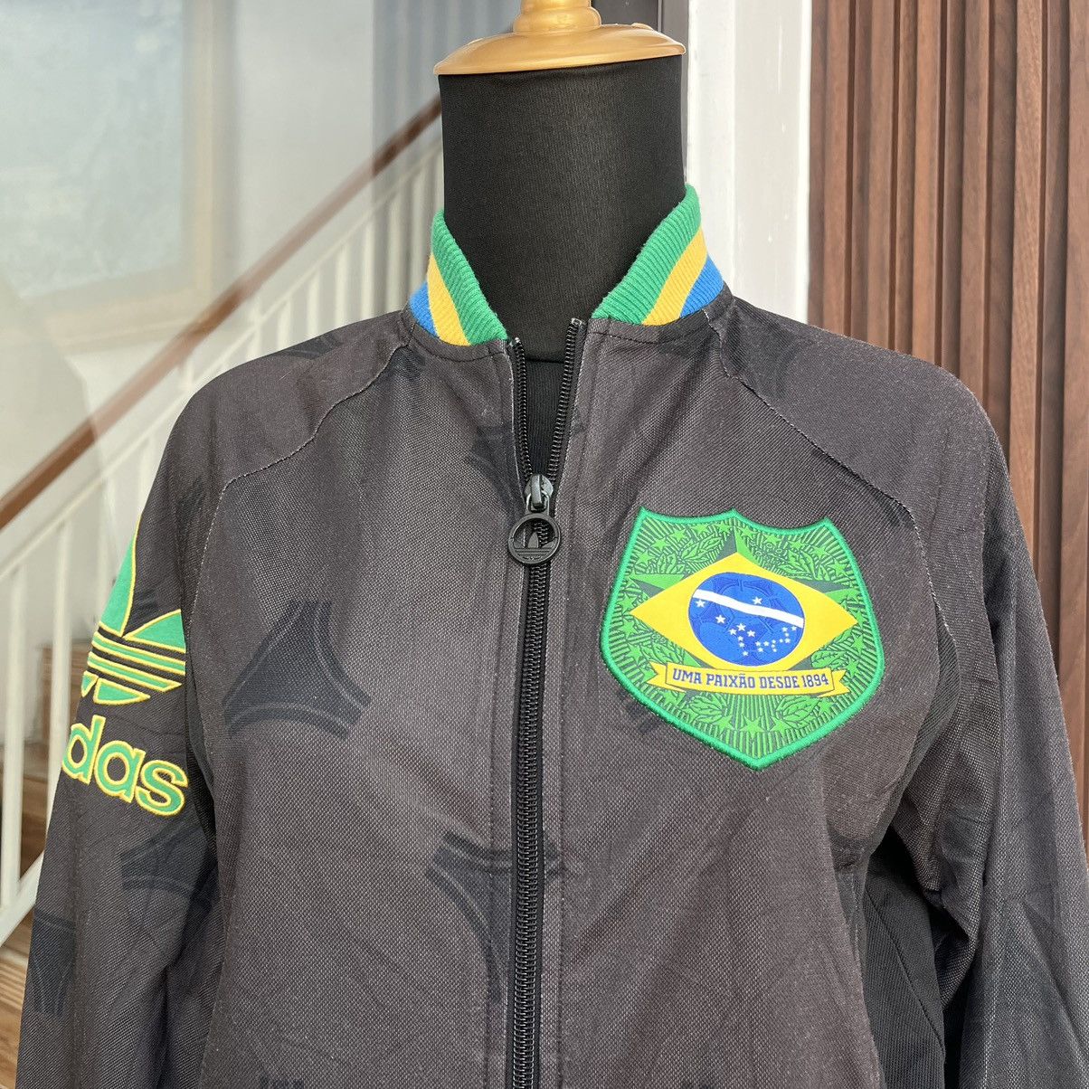 Adidas RARE🔥 Adidas Retro Brazil World Cup Tracktop Size US XS / EU 42 / 0 - 4 Thumbnail
