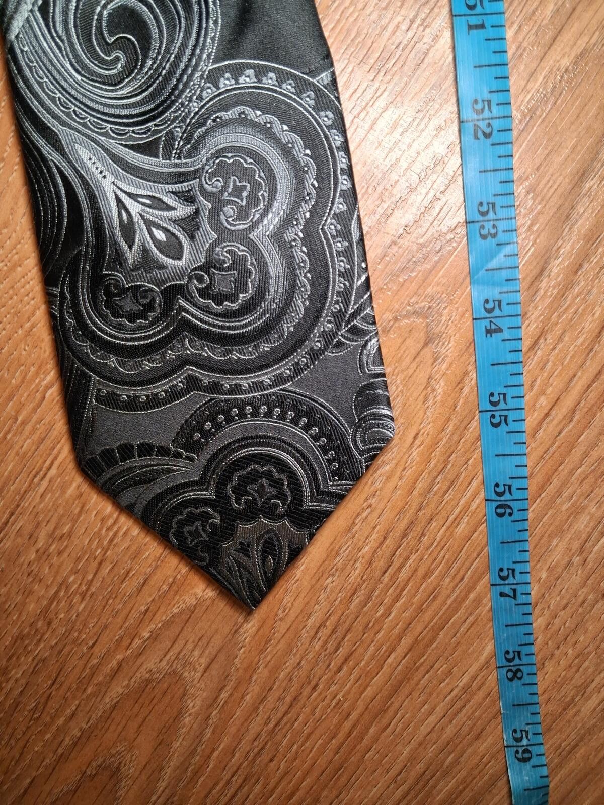 Donald Trump Donald Trump Signature Silk Tie Black Paisley Handmade Size ONE SIZE - 6 Thumbnail