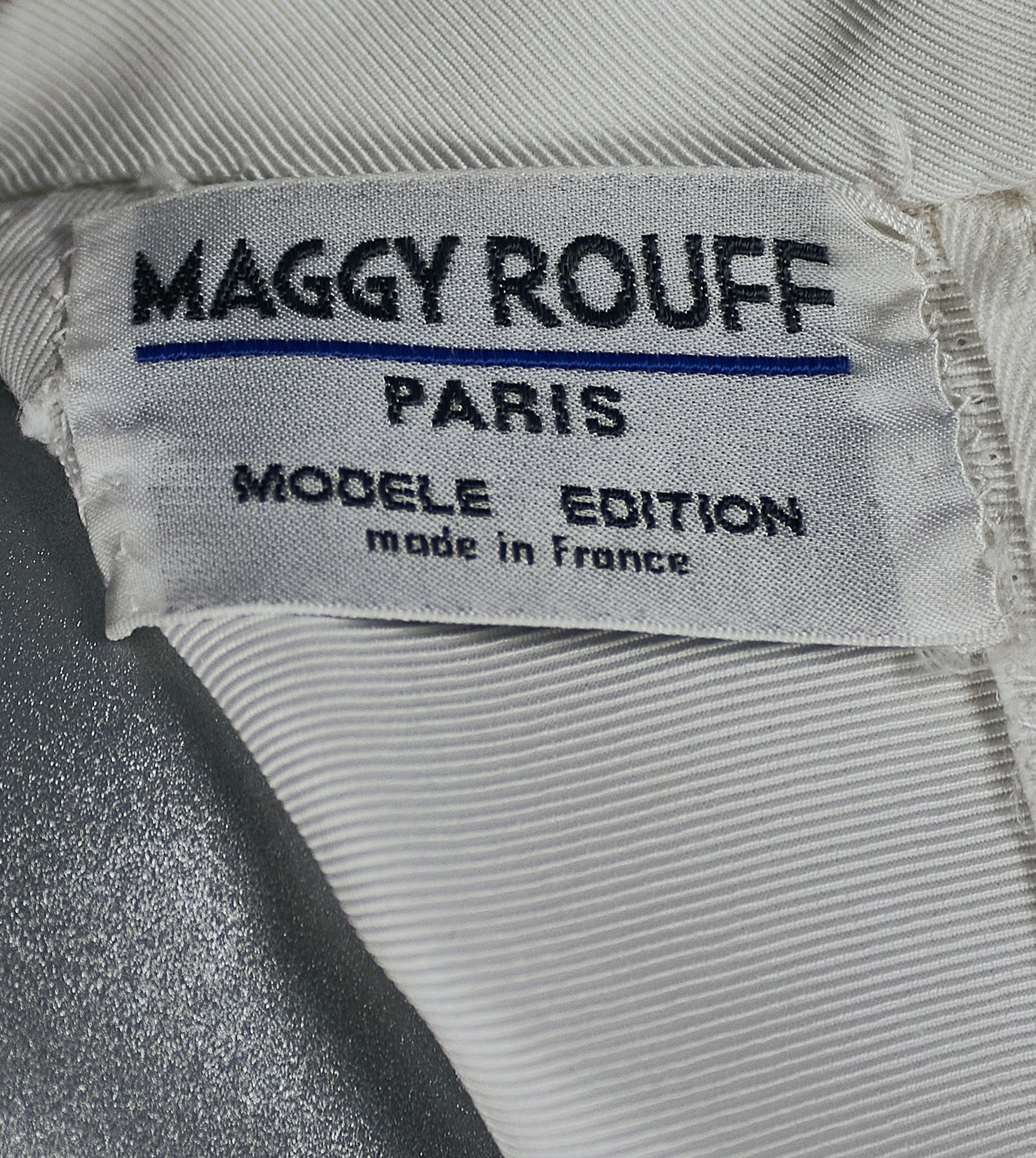 Vintage Maggy Rouff 50's Vintage White Haute Couture Wedding Dress Size S / US 4 / IT 40 - 12 Thumbnail