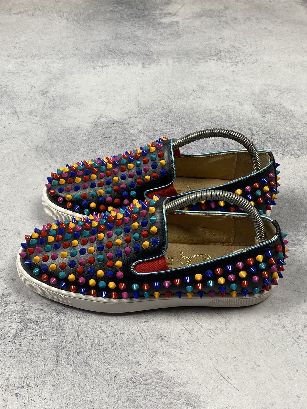 Christian Louboutin Christian Louboutin Mens Shoes Spikes Roller Boat Slipon Size US 6.5 / EU 39-40 - 6 Thumbnail