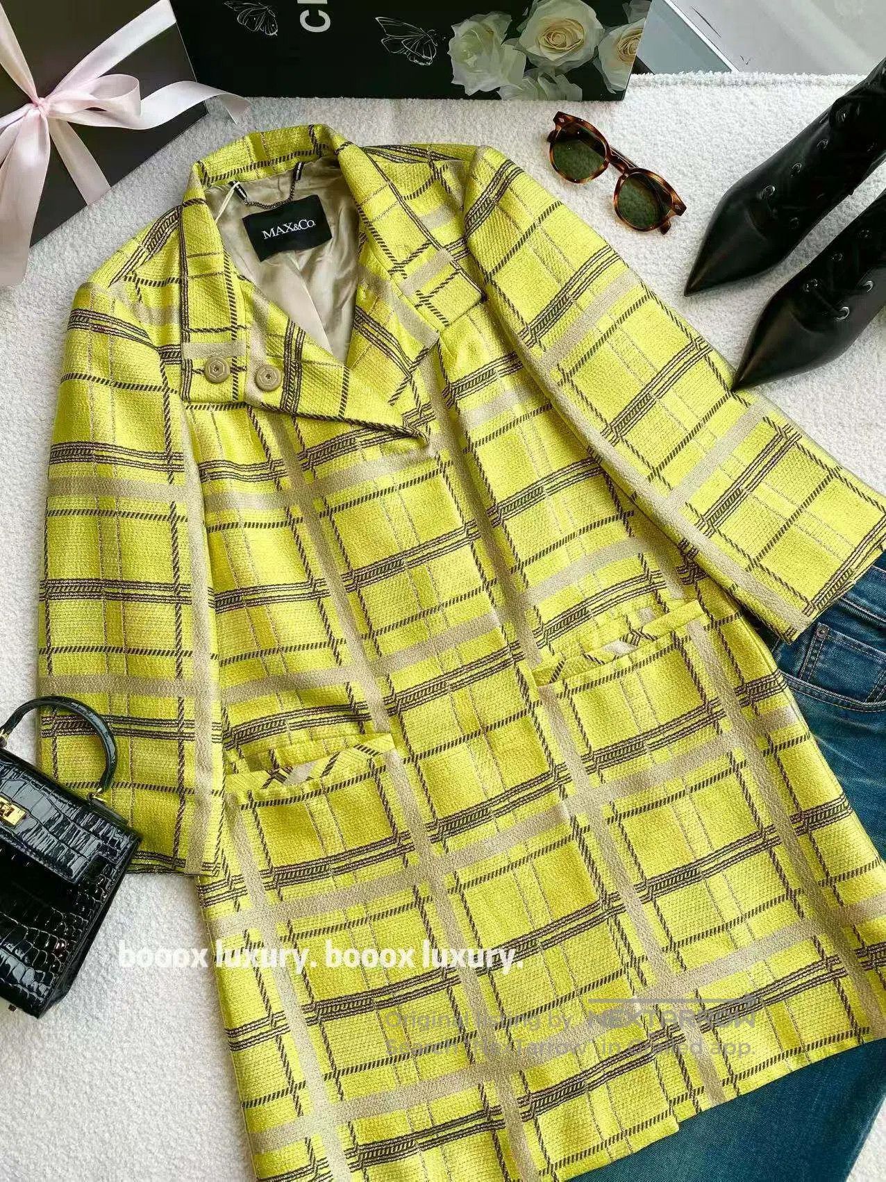 Max Mara Max Mara Plaid coat| Size XXS / US 00 / IT 34 - 1 Thumbnail