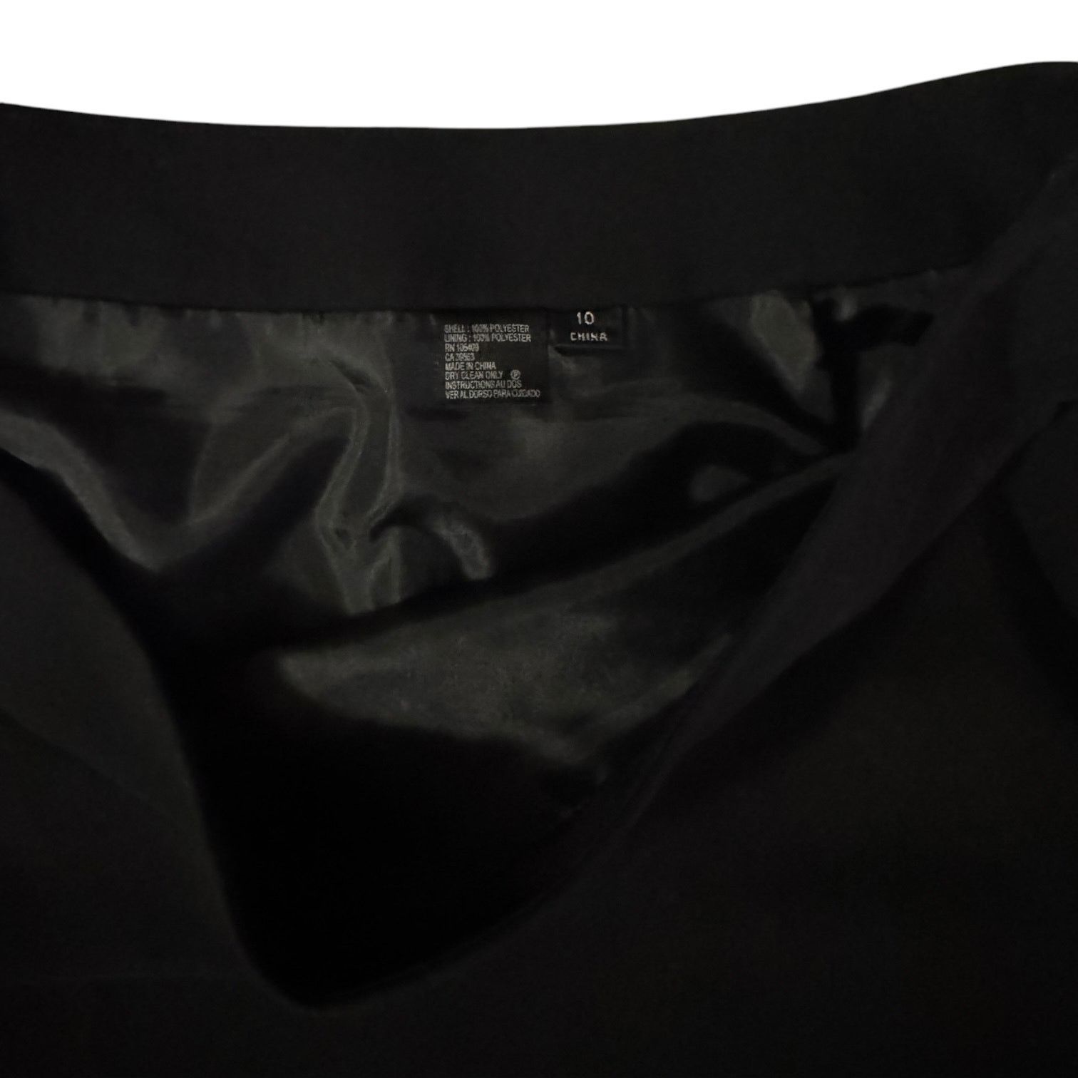 Other Classic Black A-Line Women’s Skirt with Pleated Edge Size 10 Size 32" / US 10 / IT 46 - 3 Thumbnail