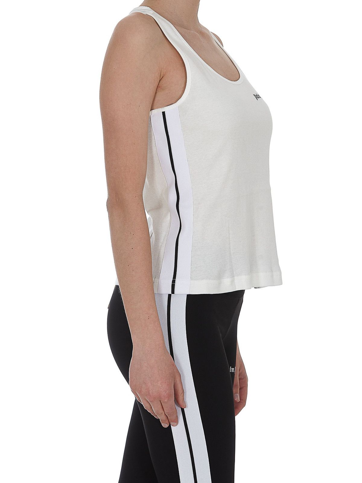 Palm Angels o1gr1nt0425 Classic Logo Tank Top in White Size XS / US 0-2 / IT 36-38 - 5 Thumbnail