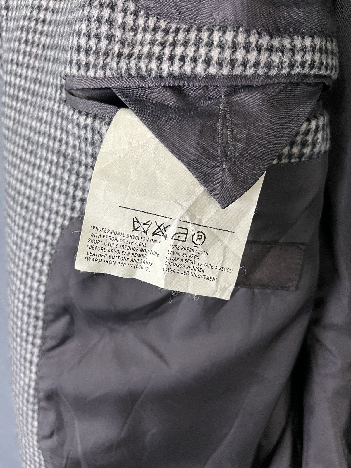 Ermenegildo Zegna × Z Zegna Z Zegna City Checkered Coat Wool Blazer Size 44R - 13 Thumbnail