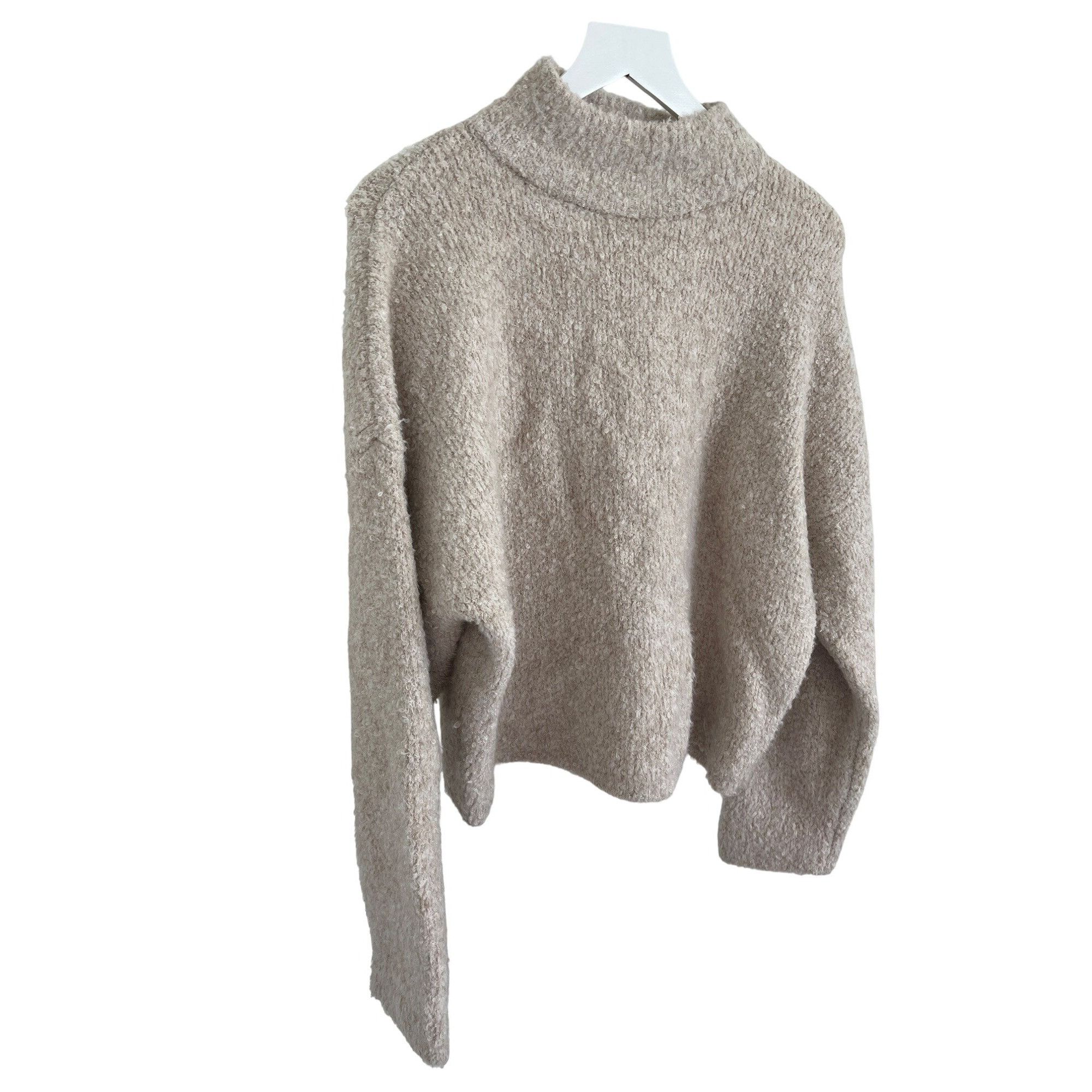 Other Universal Thread Cream Plush Mock Neck Sweater Size L / US 10 / IT 46 - 2 Thumbnail