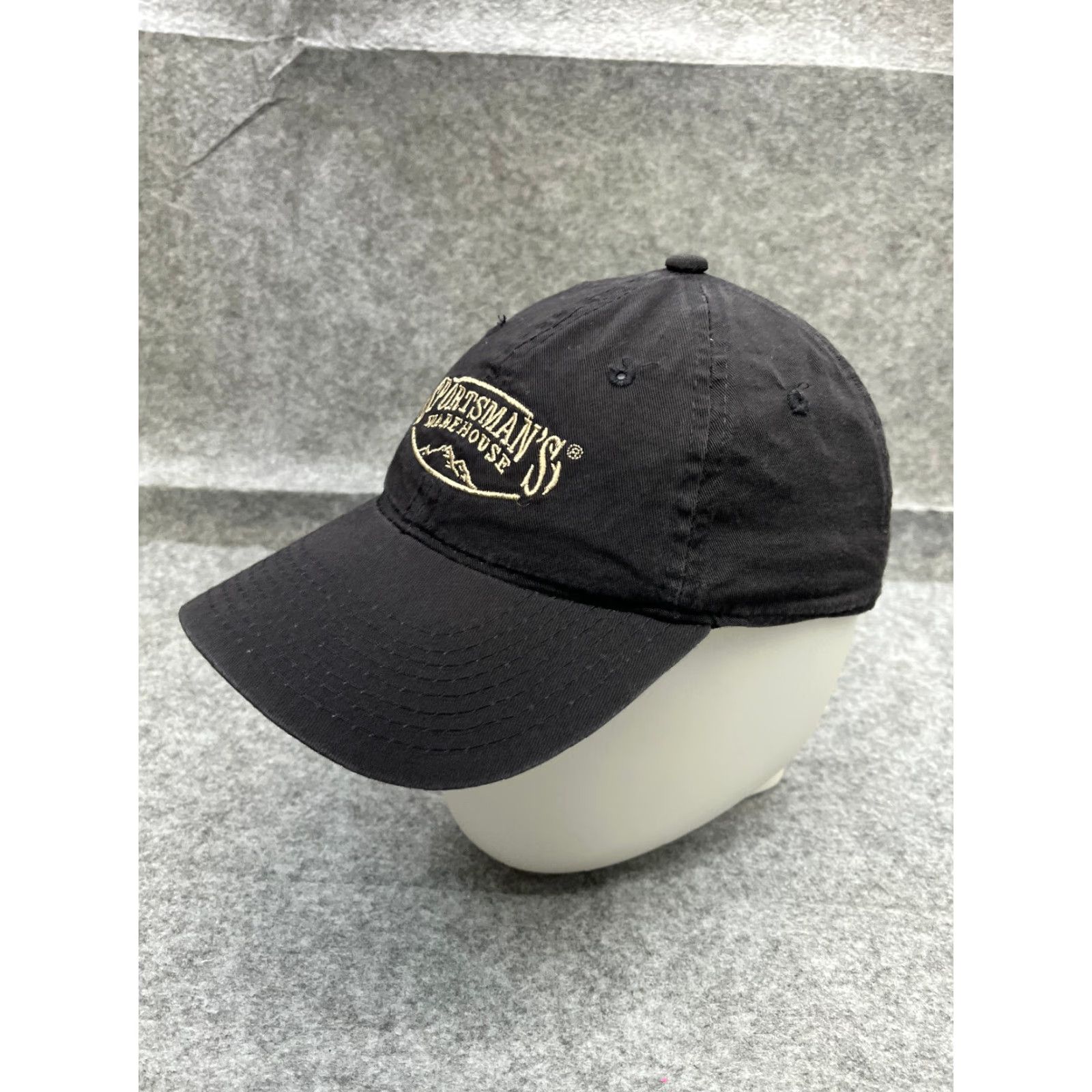 Warehouse Outdoor Cap Hat Baseball Cap Adjustable One Size Black Cotton Twill Men Adult Cap Size ONE SIZE - 4 Thumbnail