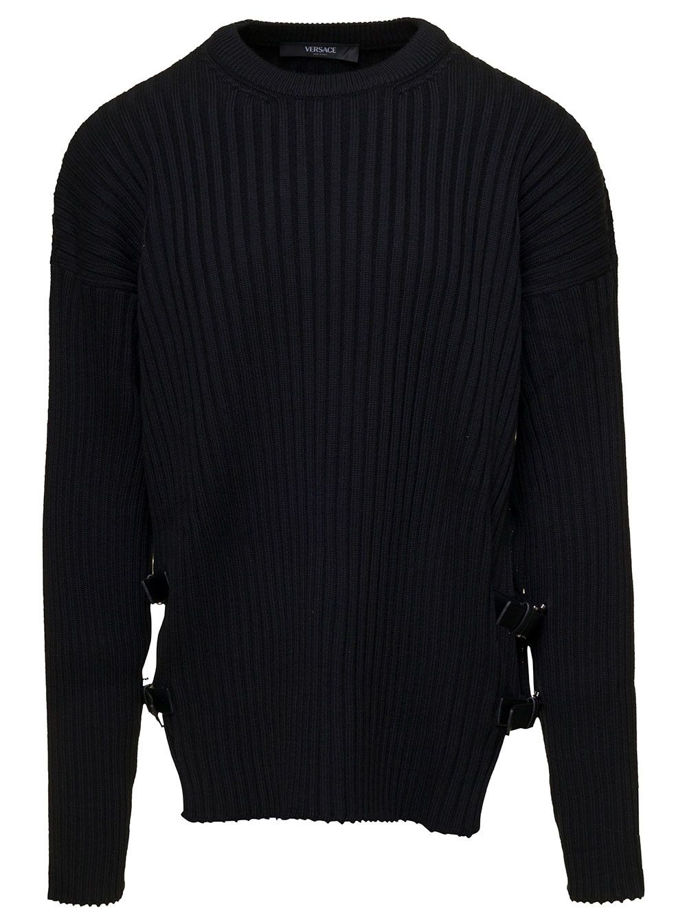 Versace MAGLIA GIROCOLLO BUCKLE LOOK SFILATA Size US XL / EU 56 / 4 - 1 Thumbnail
