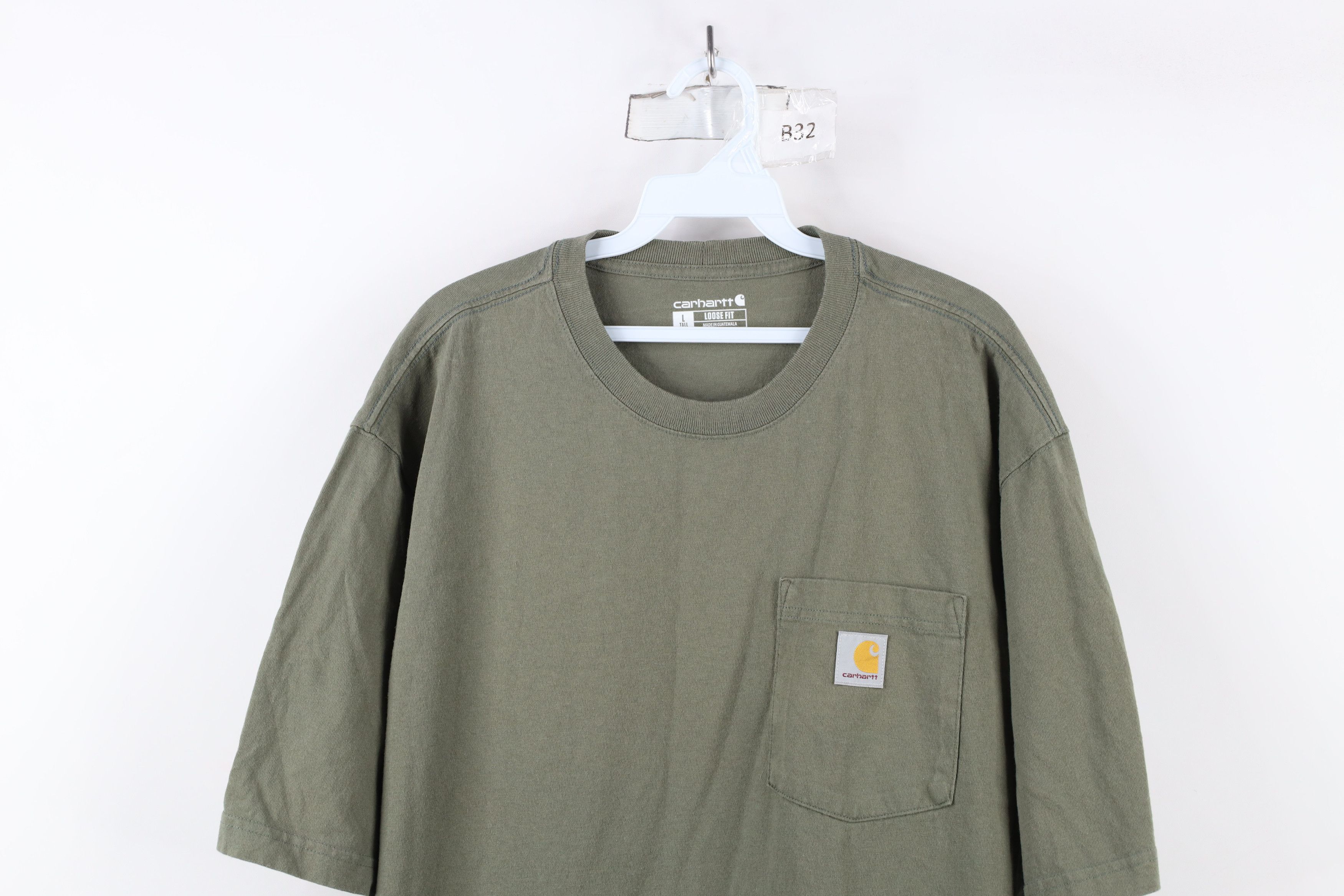 Carhartt × Vintage Vintage Y2K Carhartt Spell Loose Fit Pocket T-Shirt Green Size US L / EU 52-54 / 3 - 2 Thumbnail