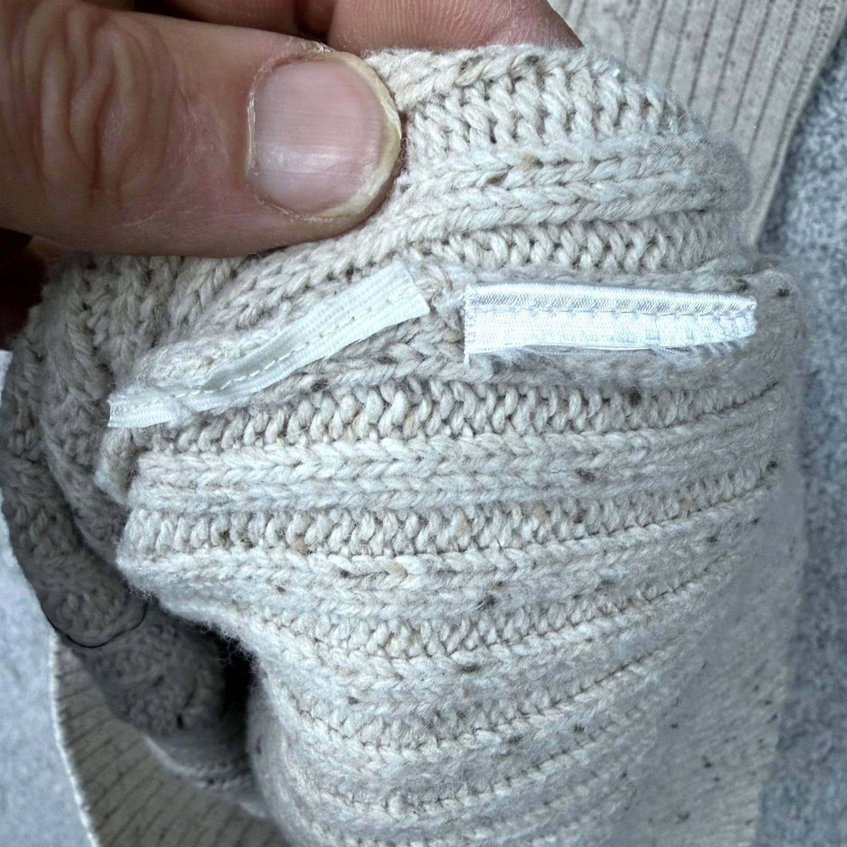 Old Navy VINTAGE Old Navy Sweater Dress M Beige Knit Turtleneck Knitwear Casual Bohemian Retro Ski Crew Neck Pullover Knee Length Womens Size M / US 6-8 / IT 42-44 - 6 Thumbnail
