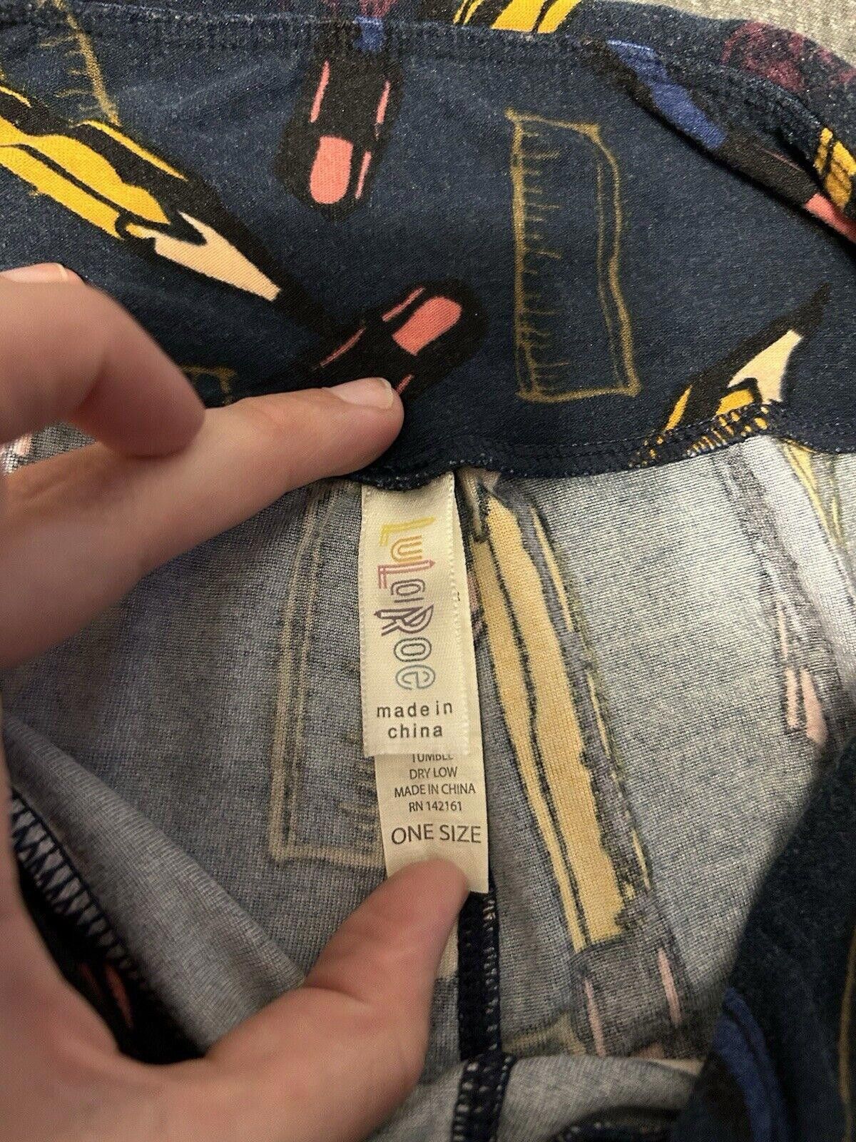 Designer lularoe leggings os Size 30" / US 8 / IT 44 - 2 Thumbnail