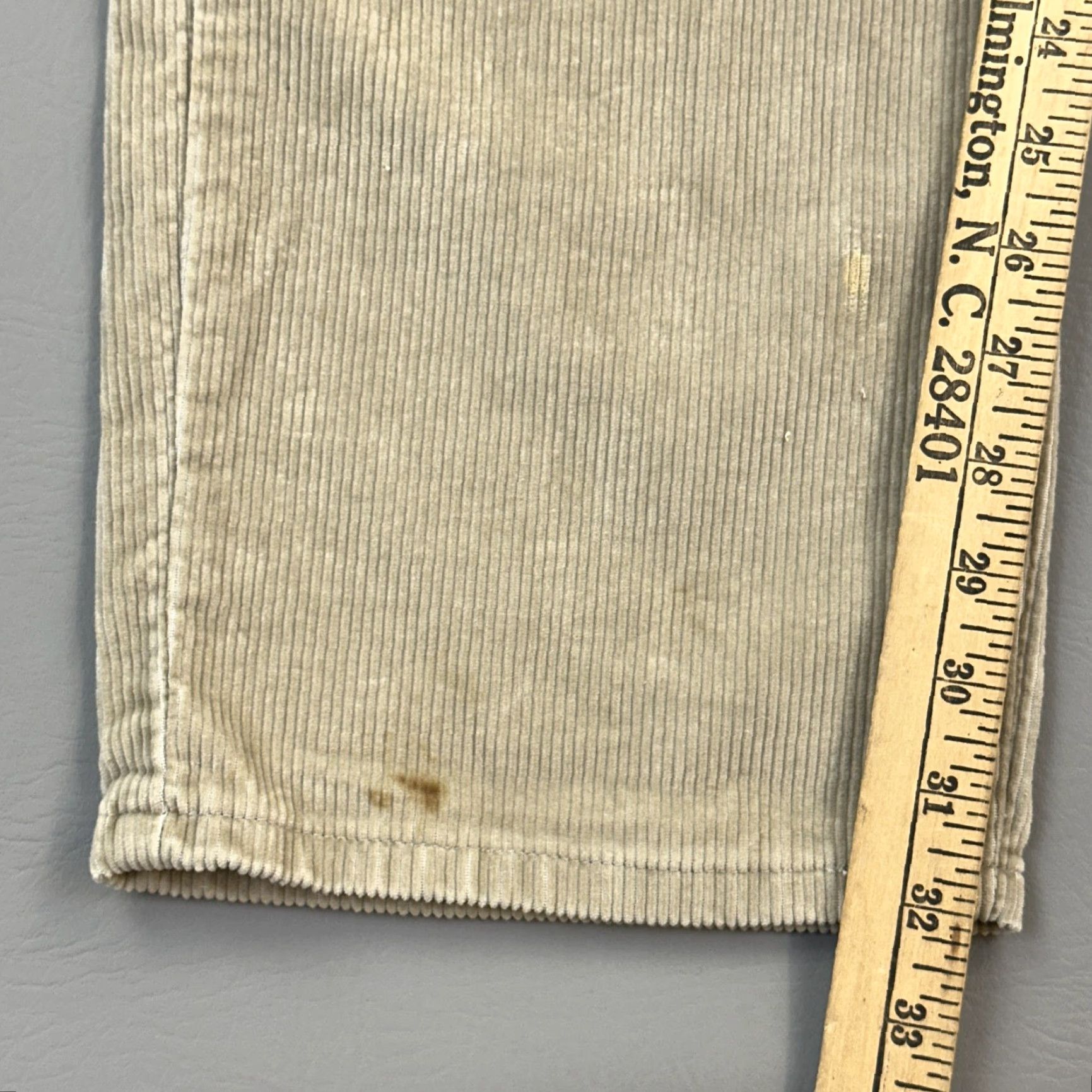 Vintage VINTAGE L.L. Bean Pants Mens 38x32 Corduroy Beige USA Made Straight Casual 90s Size US 38 / EU 54 - 3 Thumbnail