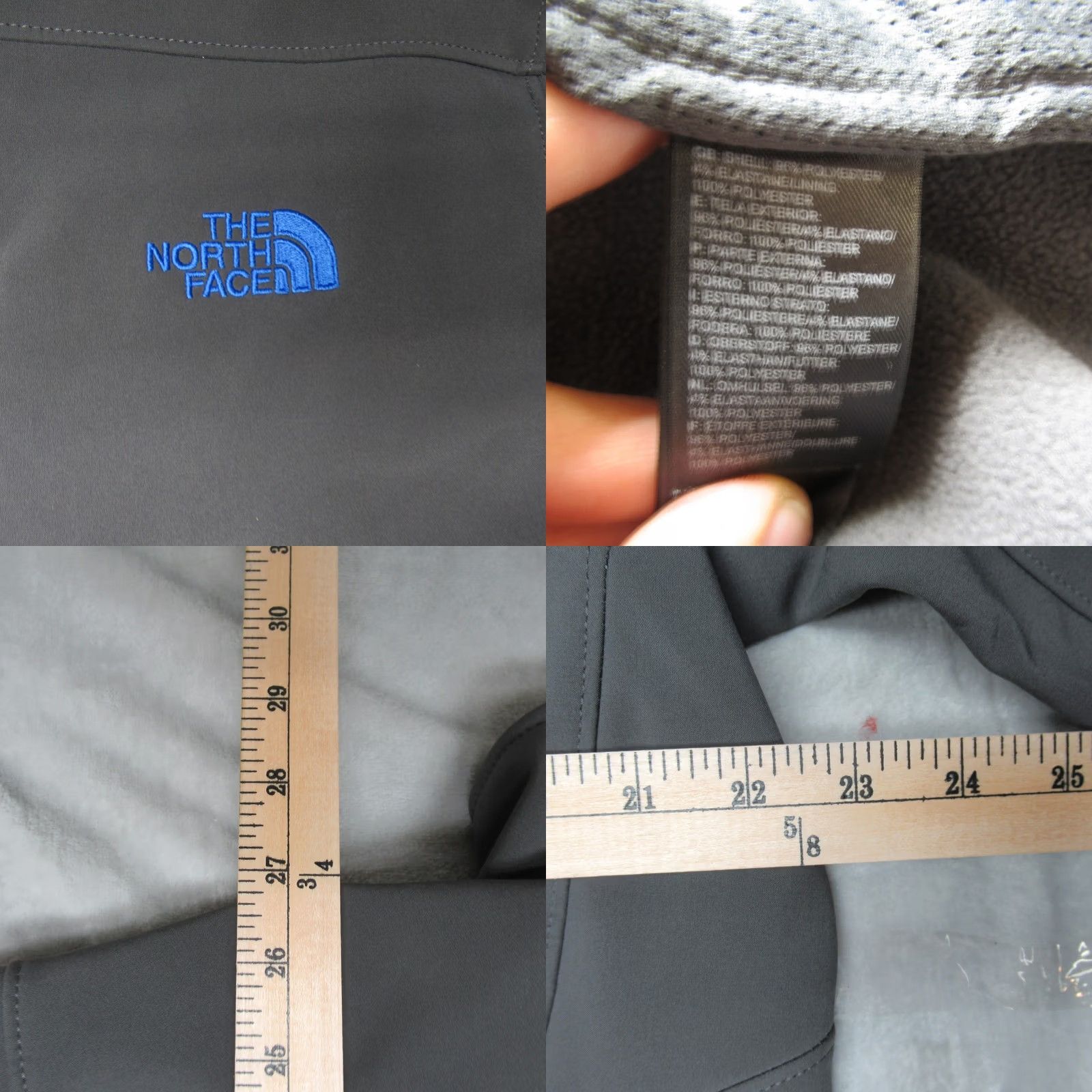 The North Face North Face Apex Bionic Jacket Mens Large Gray Softshell Wind Full Zip LOGO Size US L / EU 52-54 / 3 - 8 Thumbnail