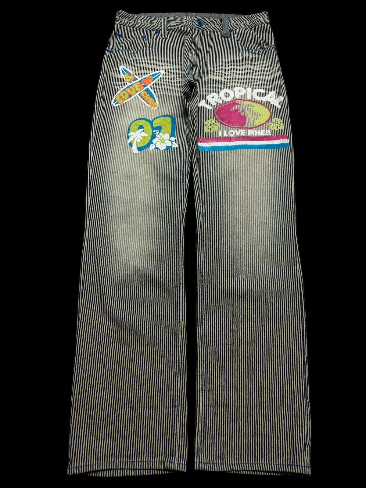 Hysteric Glamour 💥Insane 90s Clone Devgru Mudwash Faded Hickory Surf Jean Size US 32 / EU 48 - 1 Thumbnail