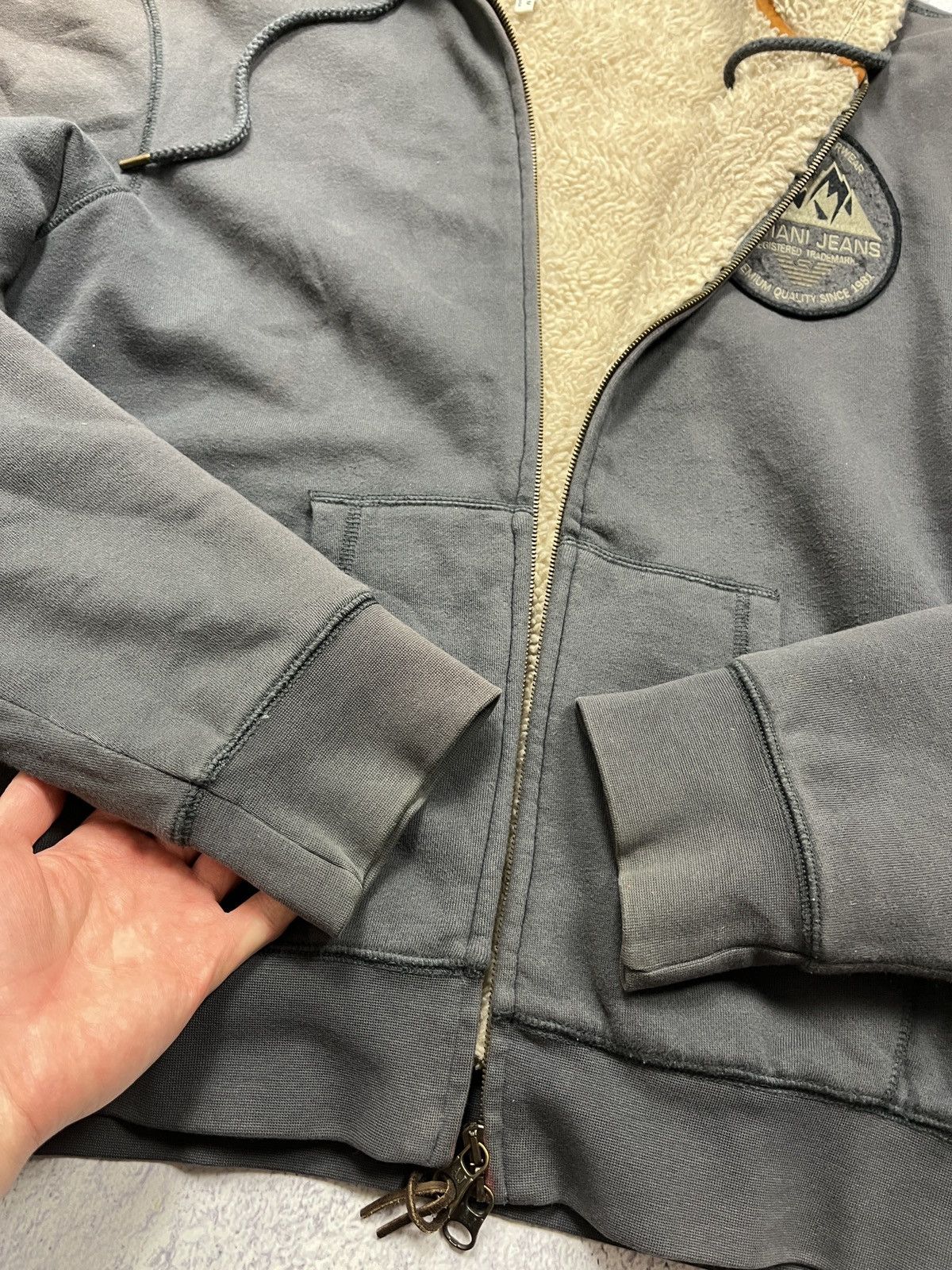 Giorgio Armani × Japanese Brand Armani Jeans Faded Japanese Fur Zip Hoodie Sherpa Jacket Size US M / EU 48-50 / 2 - 14 Thumbnail
