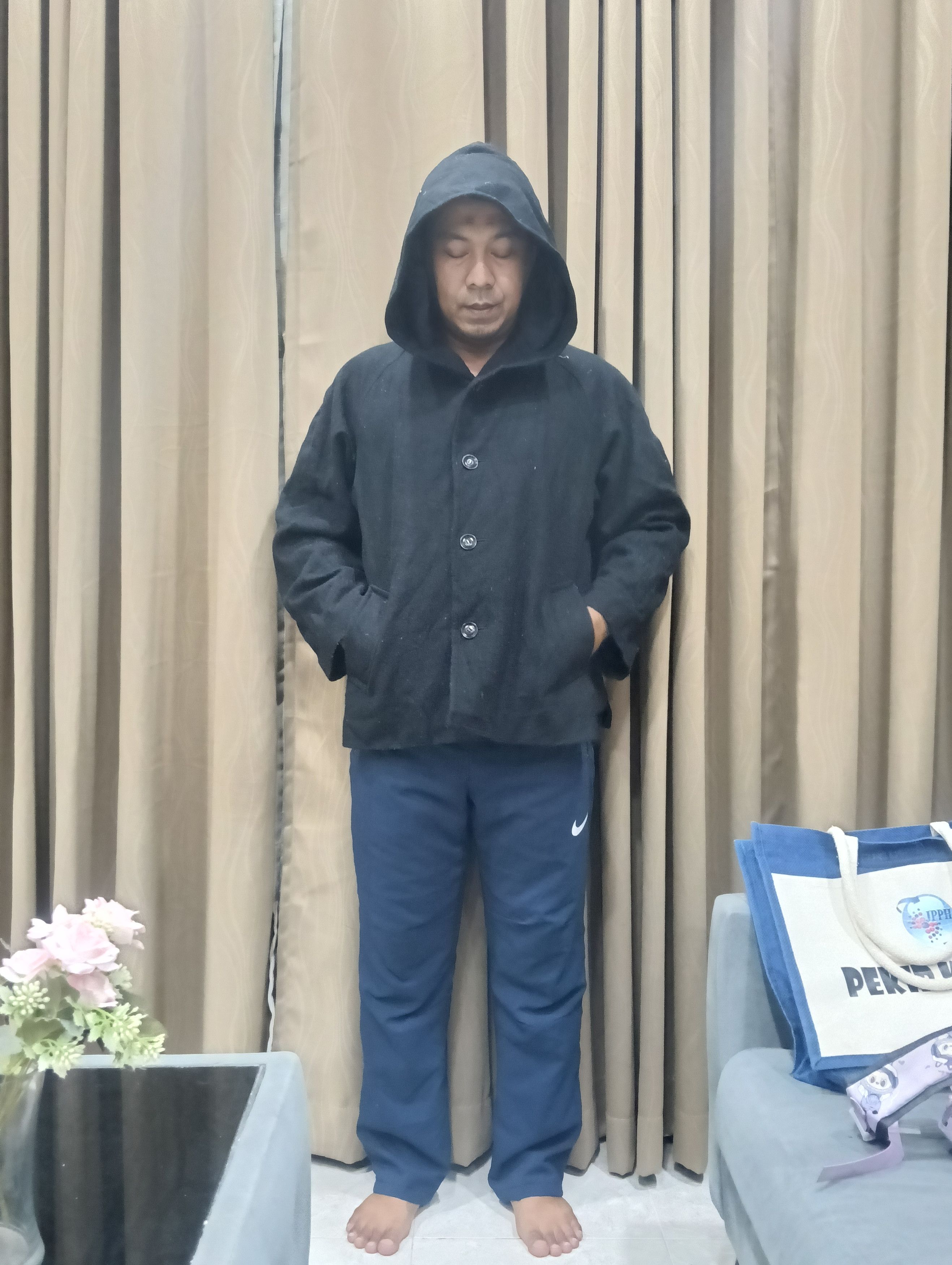Yohji Yamamoto Y'S Cropped Wool Hooded Jacket Size US M / EU 48-50 / 2 - 1 Thumbnail