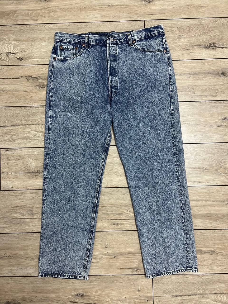 Levi's × Vintage Levi's 501 90s Vintage Rare Jeans Denim USA Made Washed W 42 Size US 42 / EU 58 - 4 Thumbnail