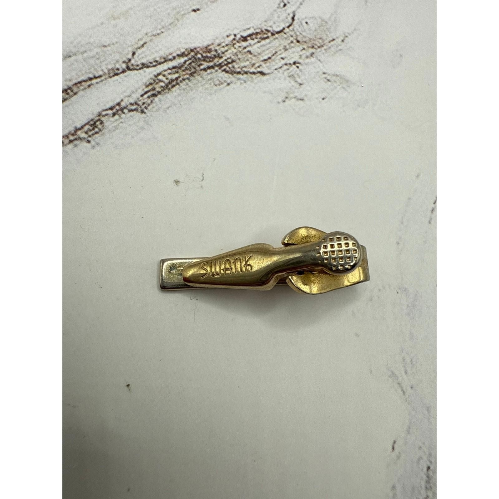 Sankuanz Vintage Swank Gold Tone Mens Tie Clip 1in Size ONE SIZE - 2 Thumbnail