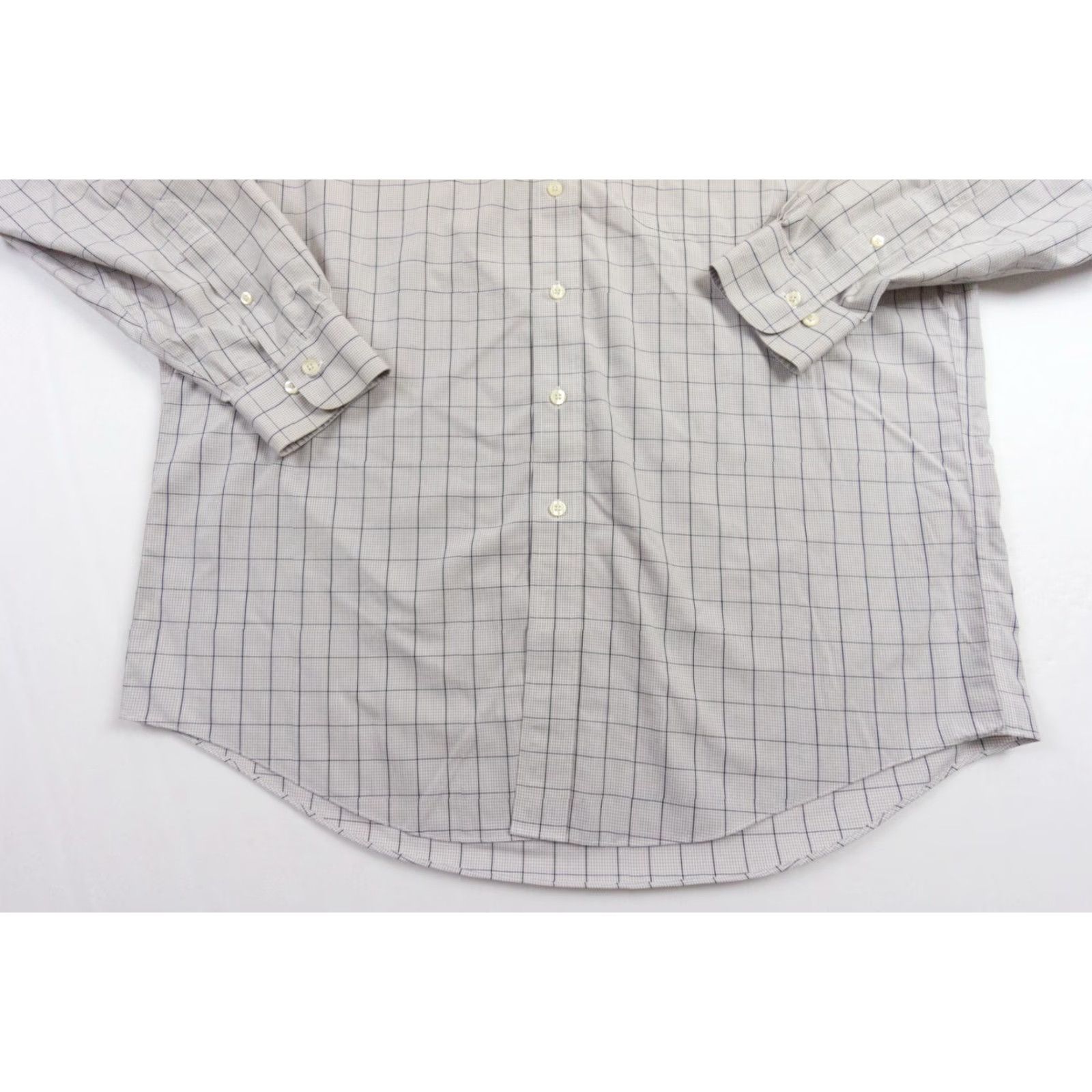 Brooks Brothers BROOKS BROTHERS Shirt Mens Large Gray Button-Up Non-Iron Traditional Fit Preppy Casual Business Formal All Seasons Size US L / EU 52-54 / 3 - 3 Thumbnail