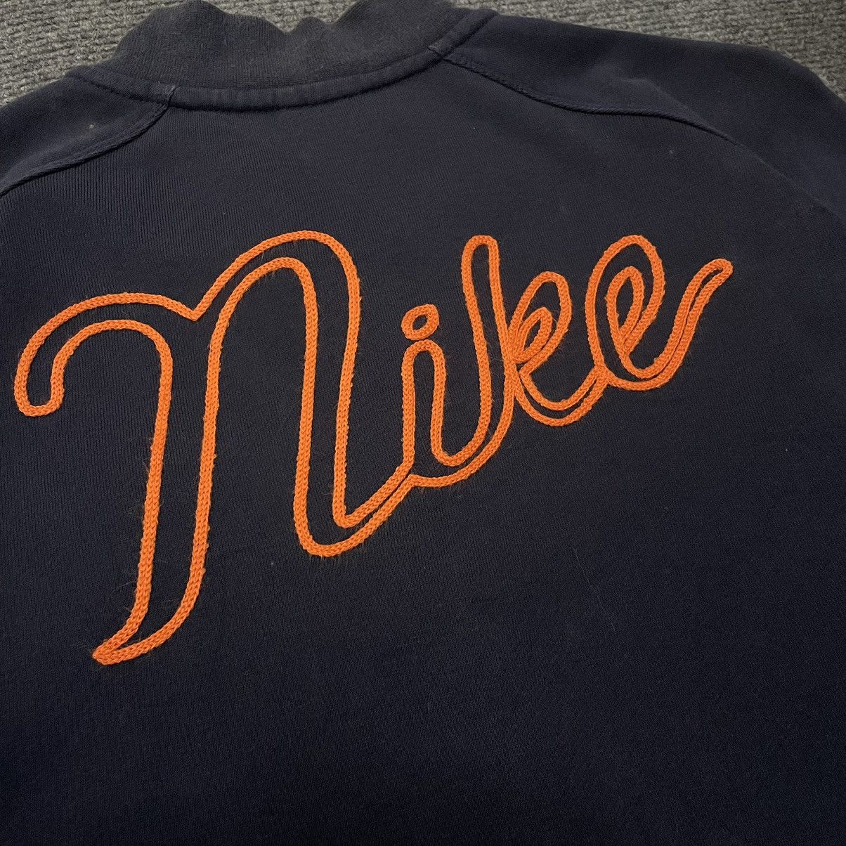 Nike × Vintage Vintage 2000s Nike Varsity Jacket Embroidered Spell Out Size US M / EU 48-50 / 2 - 2 Thumbnail