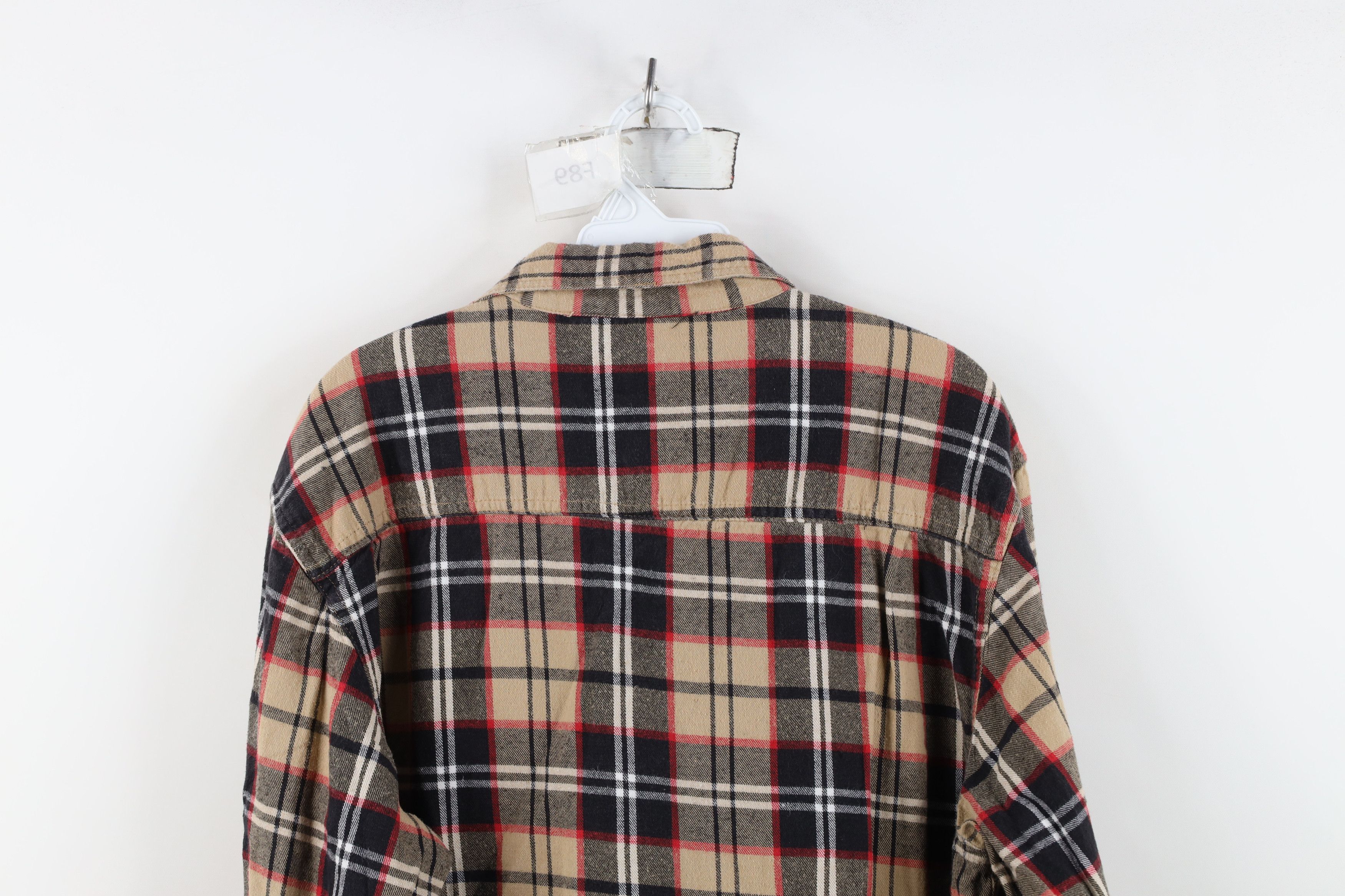 Vintage Vintage 90s Streetwear Flannel Collared Button Shirt Plaid Size US L / EU 52-54 / 3 - 12 Thumbnail