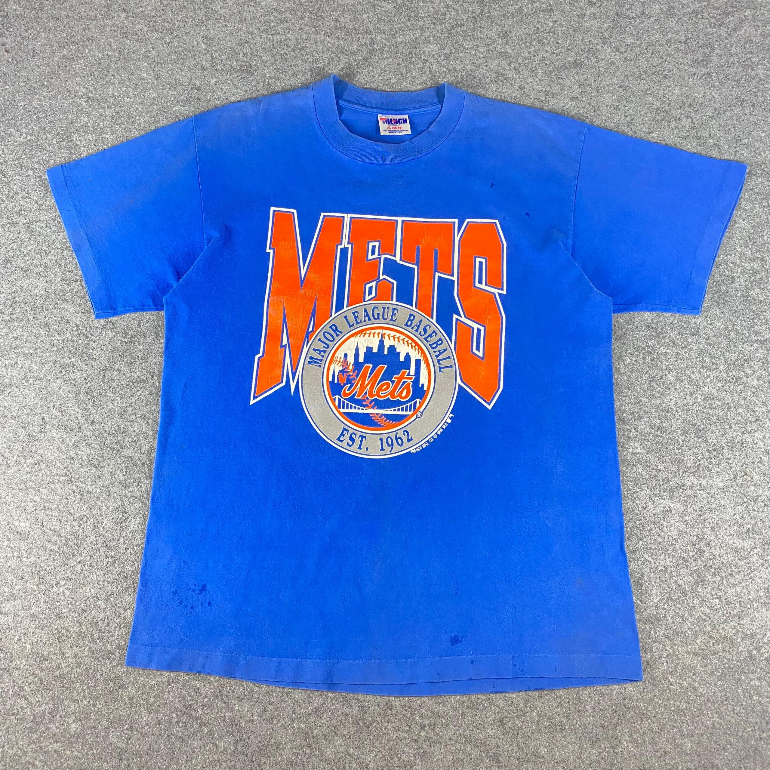 Vintage Vintage Mets Major eague Baseball Tshirt Size US L / EU 52-54 / 3 - 1 Thumbnail