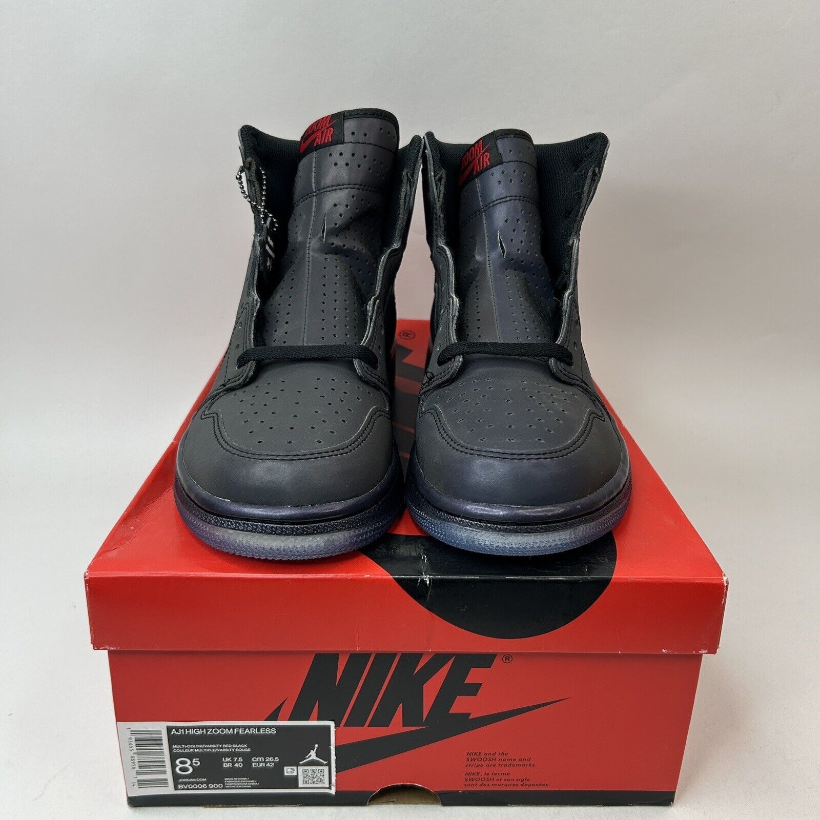 Jordan Brand Nike Air Jordan 1 Retro High Zoom “Fearless” 2023 Size US 8.5 / EU 41-42 - 2 Thumbnail