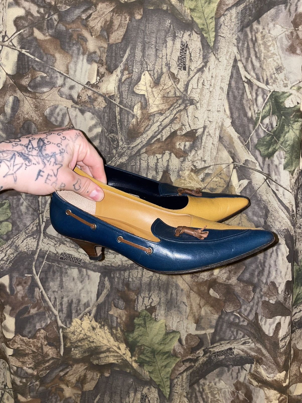 Japanese Brand MIHARA YASUHIRO half split kitten heel Size US 6.5 / IT 36.5 - 1 Thumbnail