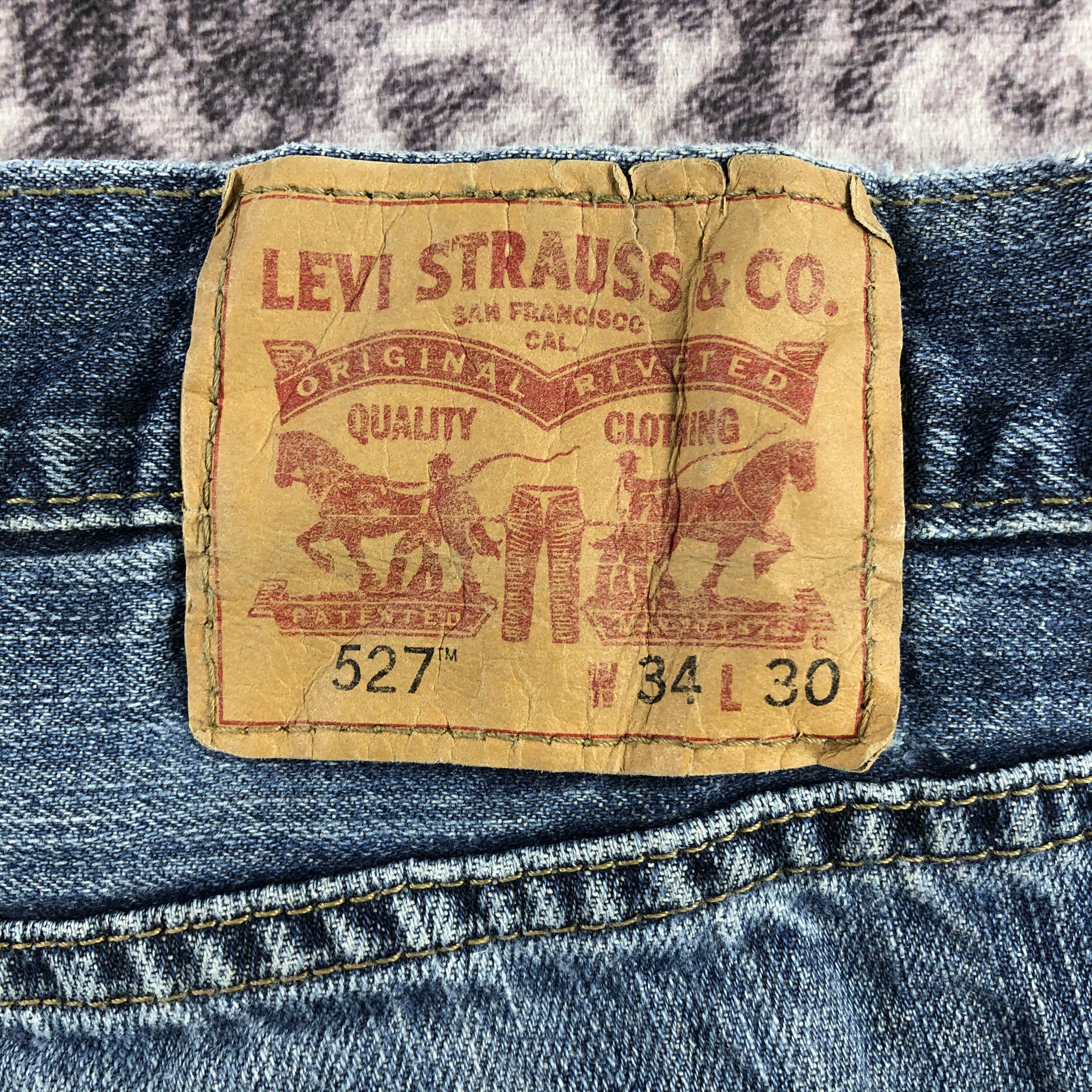 Levi's × Vintage Vintage Blue Wash Levis 527 Flare Jeans-JM3019 Size US 35 - 6 Thumbnail