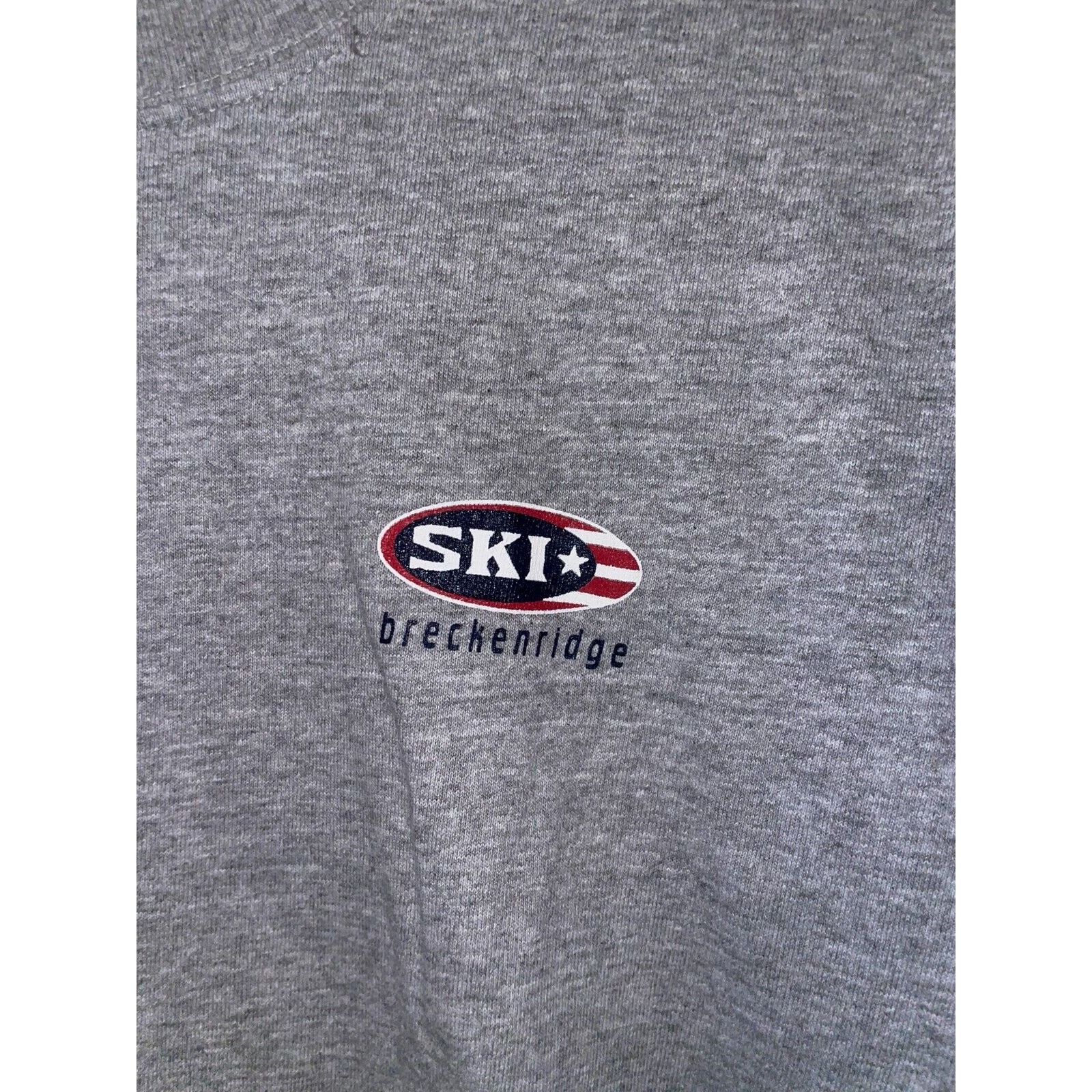Anvil Vintage Skiing Long Sleeve Shirt Breckenridge Ski Tee 90s L Size US L / EU 52-54 / 3 - 2 Thumbnail