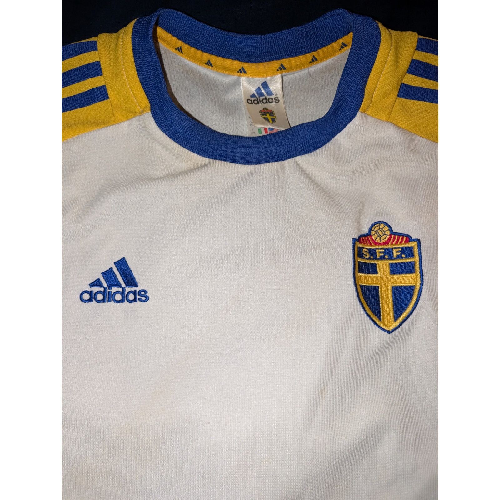 Adidas Adidas Sweden National Team 2002-2004 soccer jersey 2XL XXL Size ONE SIZE - 2 Thumbnail