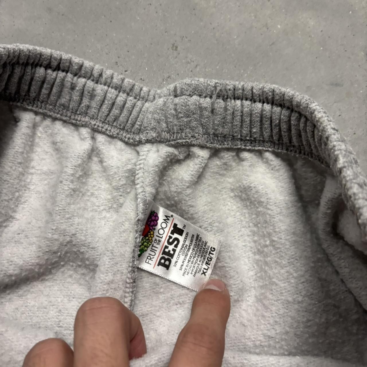 Japanese Brand × Vintage Crazy Vintage Y2K/2000s Baggy Light Grey Essential Sweatpants! Size US 32 / EU 48 - 7 Thumbnail