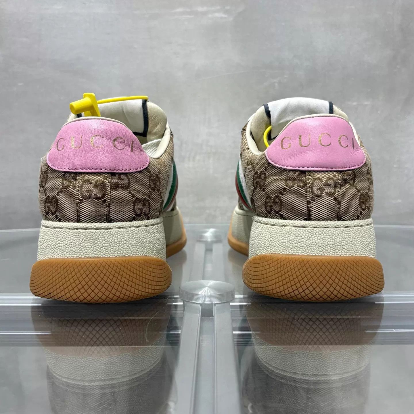 Gucci Gucci Pink Brown GG Monogram Platform Puff 35.5 EU Size US 5 / IT 35 - 6 Thumbnail