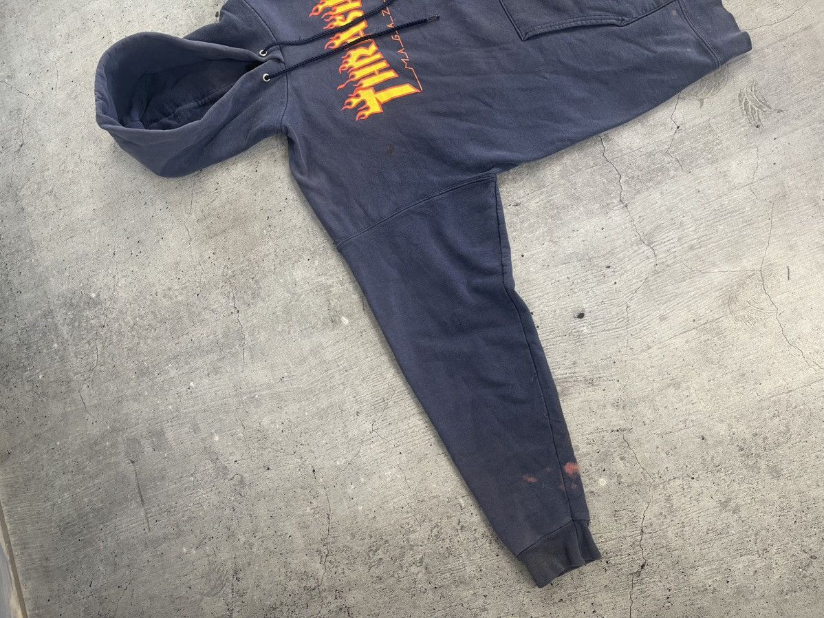 Thrasher Vintage 90s Thrasher Magazine Trashed Distressed Hoodie Size US L / EU 52-54 / 3 - 10 Thumbnail