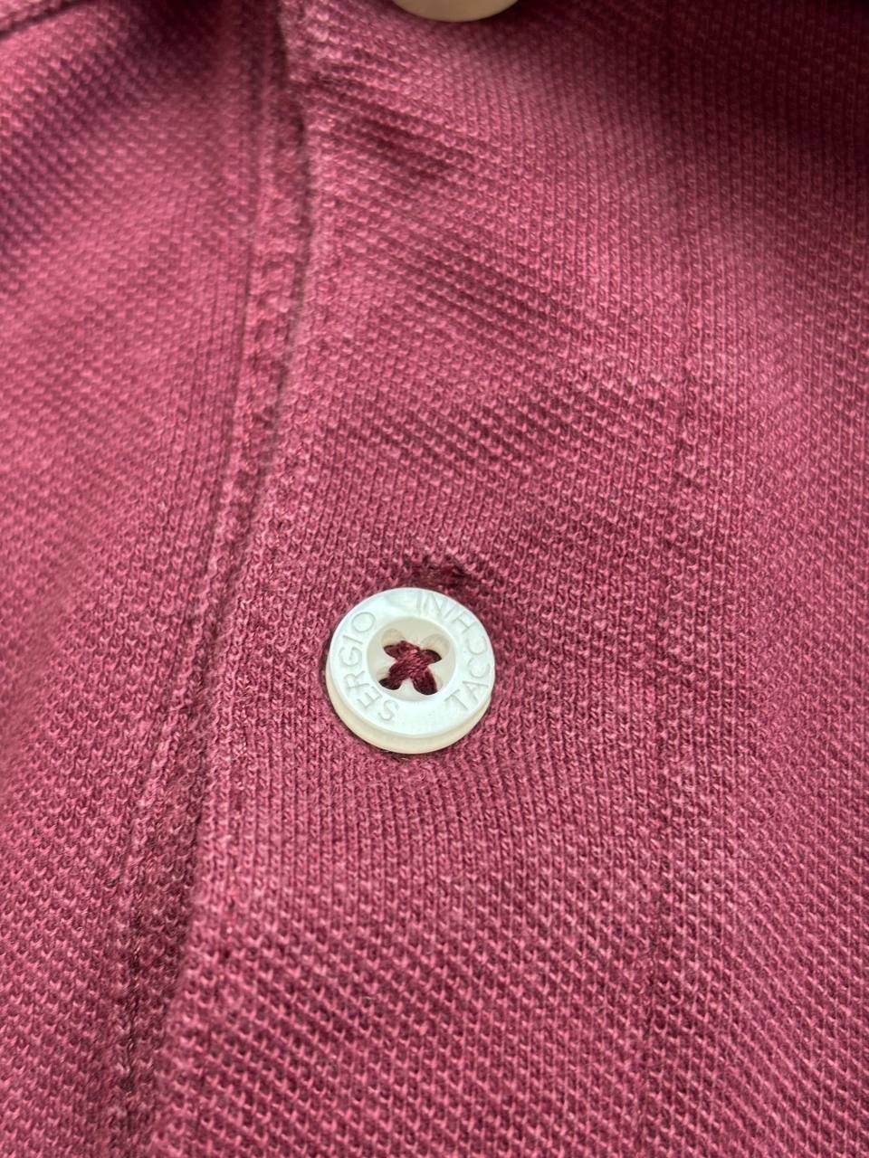 Sergio Tacchini Sergio Tacchini Burgundy Pique Polo Shirt - Tennis Core Size US L / EU 52-54 / 3 - 5 Thumbnail
