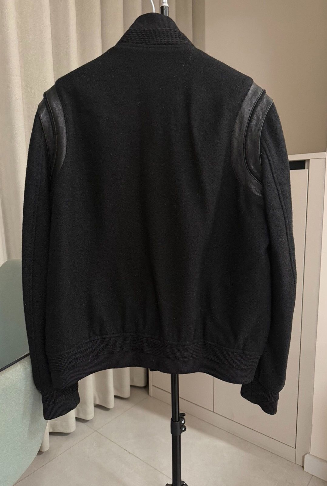 Saint Laurent Paris Saint Laurent SLP FW19 Classic Black Varsity Jacket Size US L / EU 52-54 / 3 - 2 Thumbnail