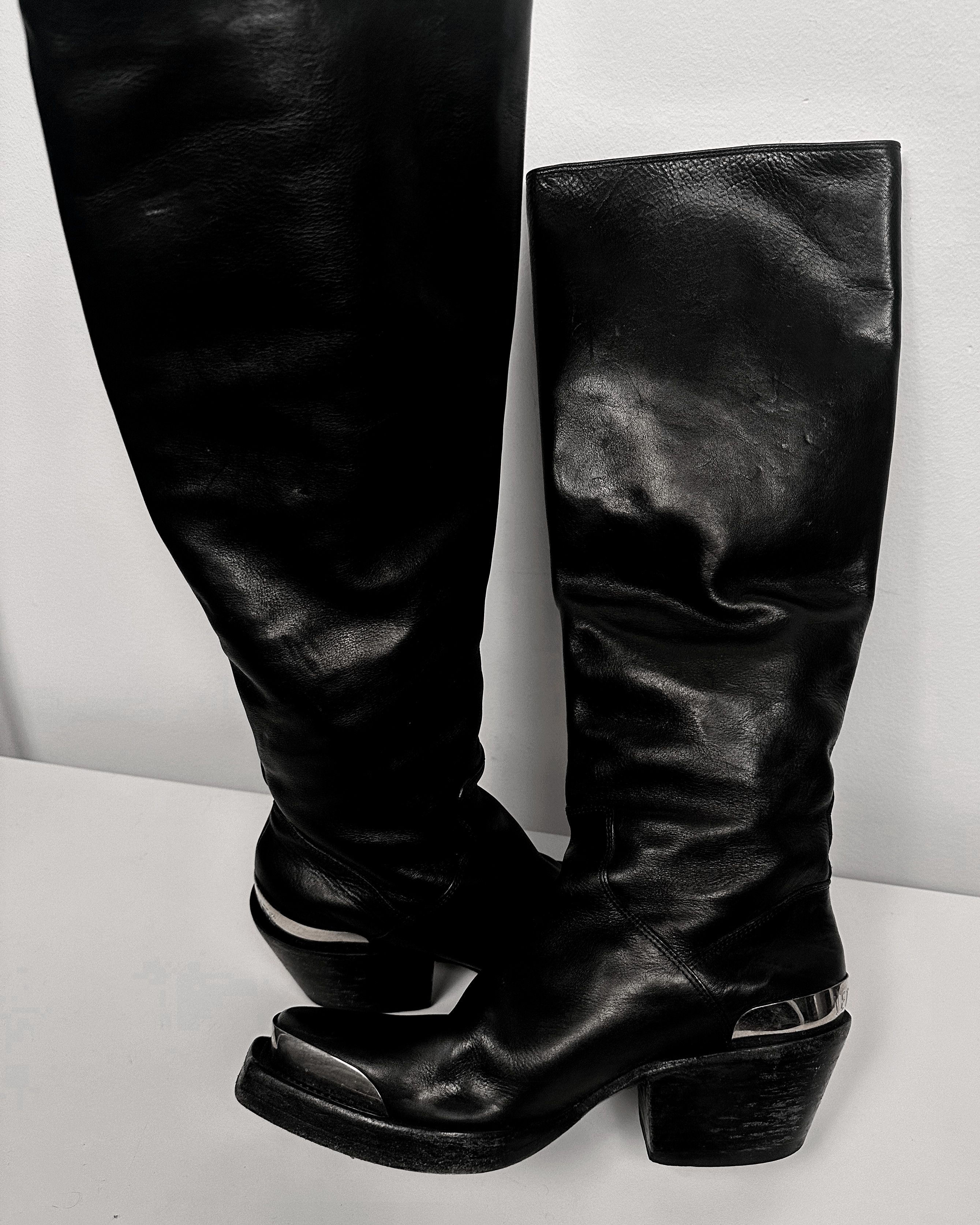Vetements Vetements Metal Toe Cap Western Cowboy Boots Size US 5 / EU 37 - 7 Thumbnail