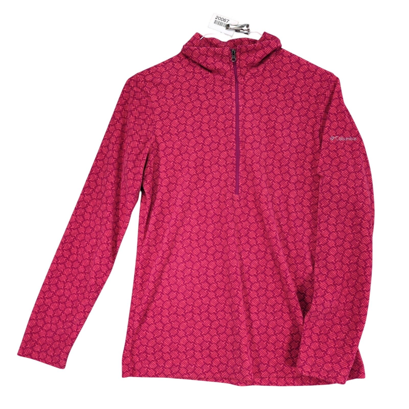 Columbia Columbia Women's M Fleece 1/4 Zip Jacket, Pink Geometric Size M / US 6-8 / IT 42-44 - 1 Thumbnail