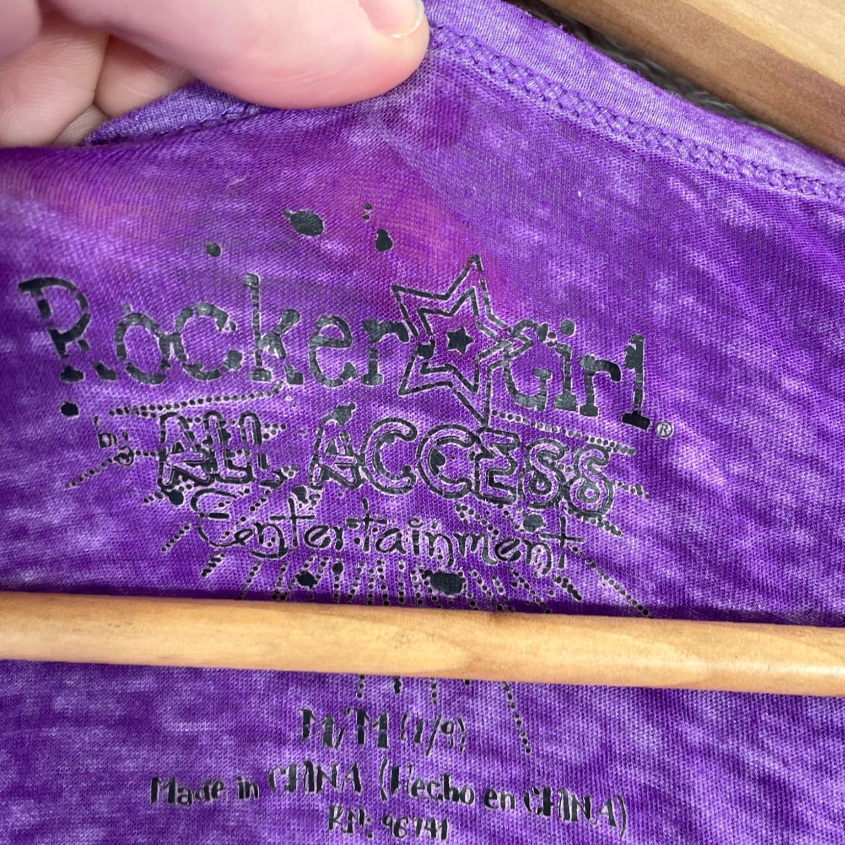 Vintage Rocker Girl Graphic Tee Womens M Purple Creep It Real Zombie Burnout Goth Shirt Size M / US 6-8 / IT 42-44 - 7 Thumbnail