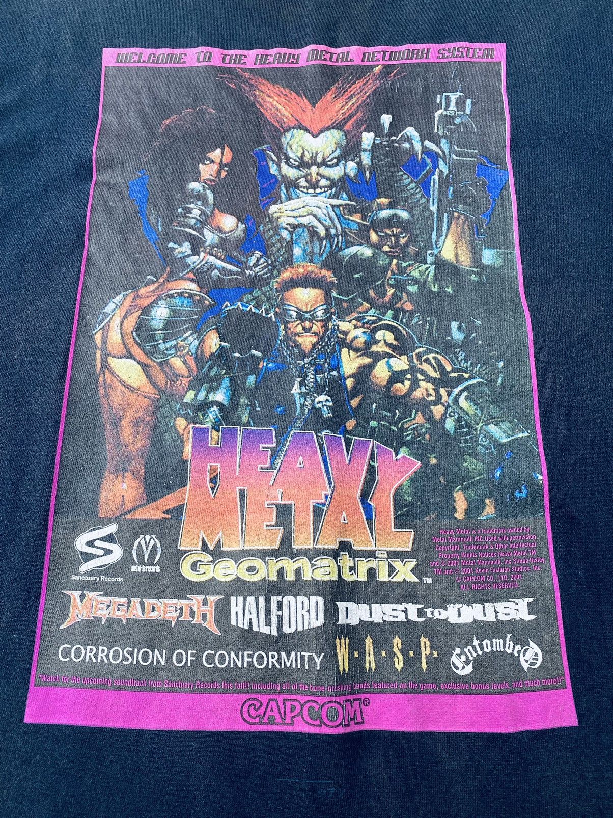 Band Tees Vintage Anime Game Heavy Metal Geomatrix Distressed Tees Size US L / EU 52-54 / 3 - 6 Thumbnail
