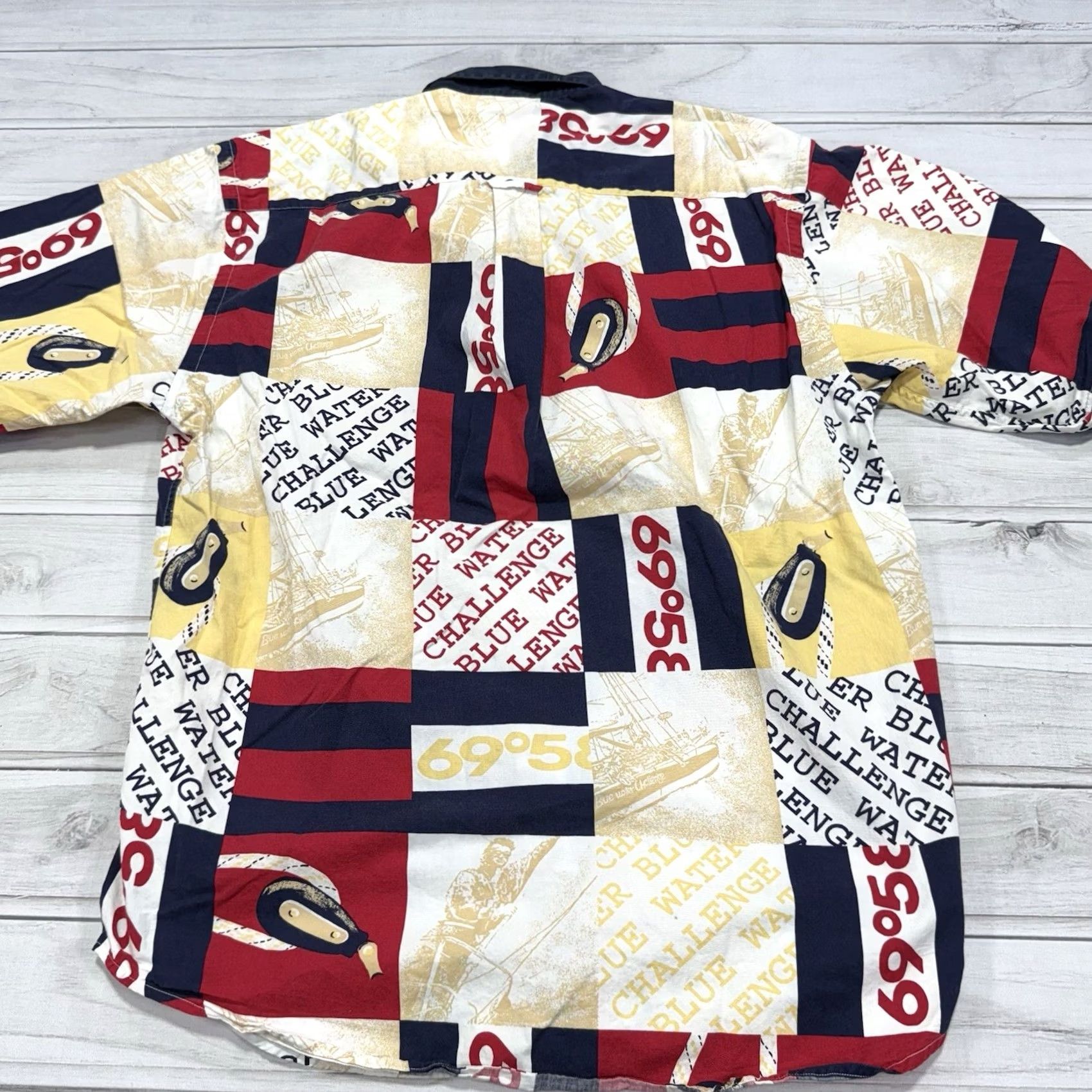 Nautica Nautica Shirt Nautica Water Challenge VTG 90s Button-Up Long Sleeve Multicolor Size US M / EU 48-50 / 2 - 4 Thumbnail