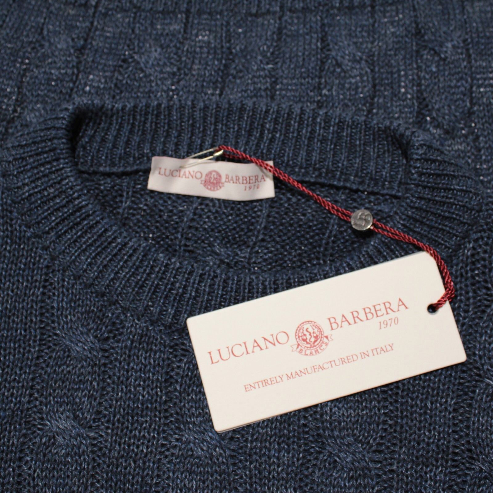 Luciano Barbera Luciano Barbera Sweater Size US M in Blue Size US M / EU 48-50 / 2 - 1 Thumbnail