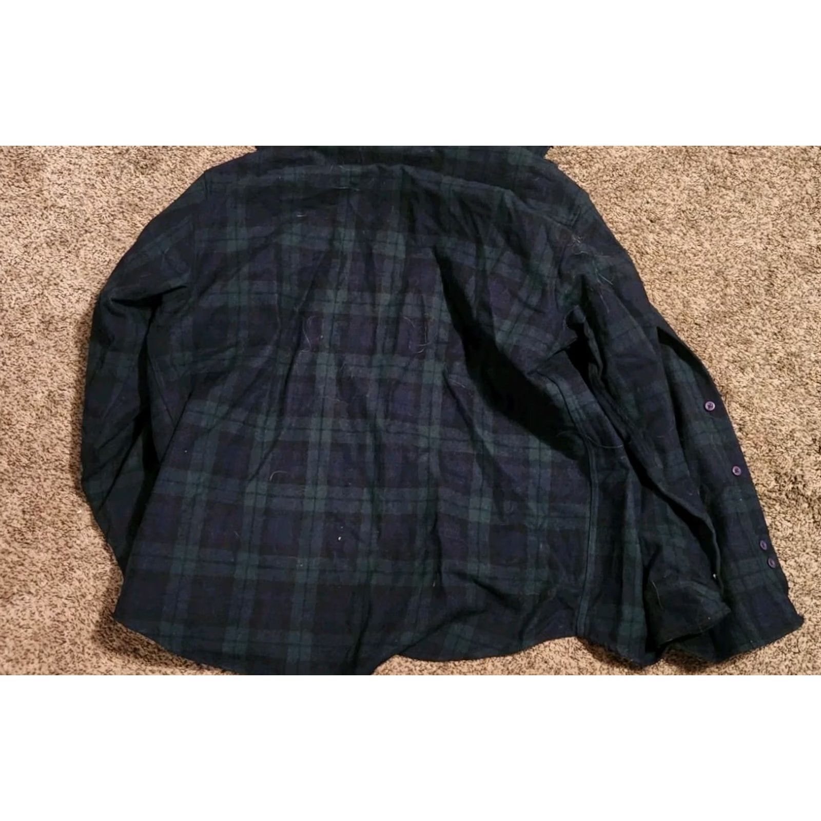 Pendleton VINTAGE Pendleton Board Shirt Shirt Plaid Green Wool Button-Up 60s Regular Mens Large Collar Spread Long Sleeve - Vintage 1960s Size US S / EU 44-46 / 1 - 2 Thumbnail