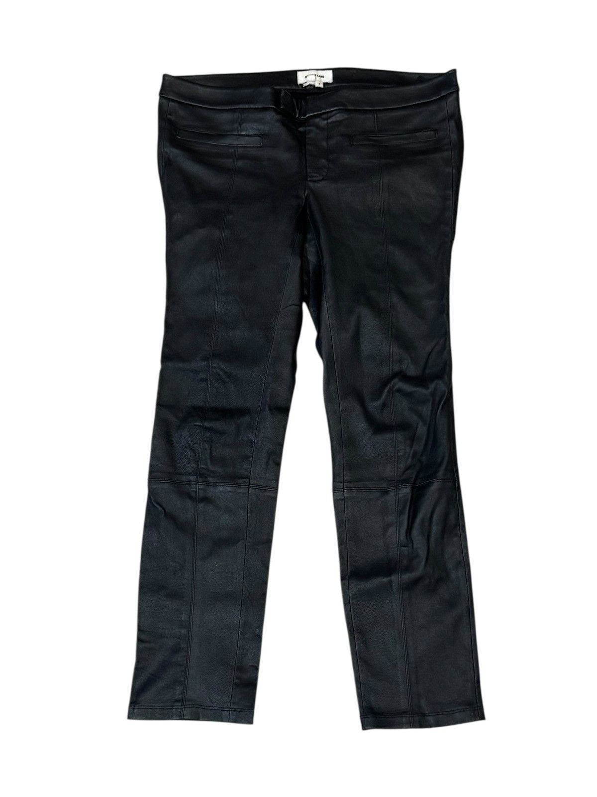 Helmut Lang Helmut Lang Skinny Biker Leather Jeans Trousers 4 W32 L27 Size 32" / US 10 / IT 46 - 3 Thumbnail