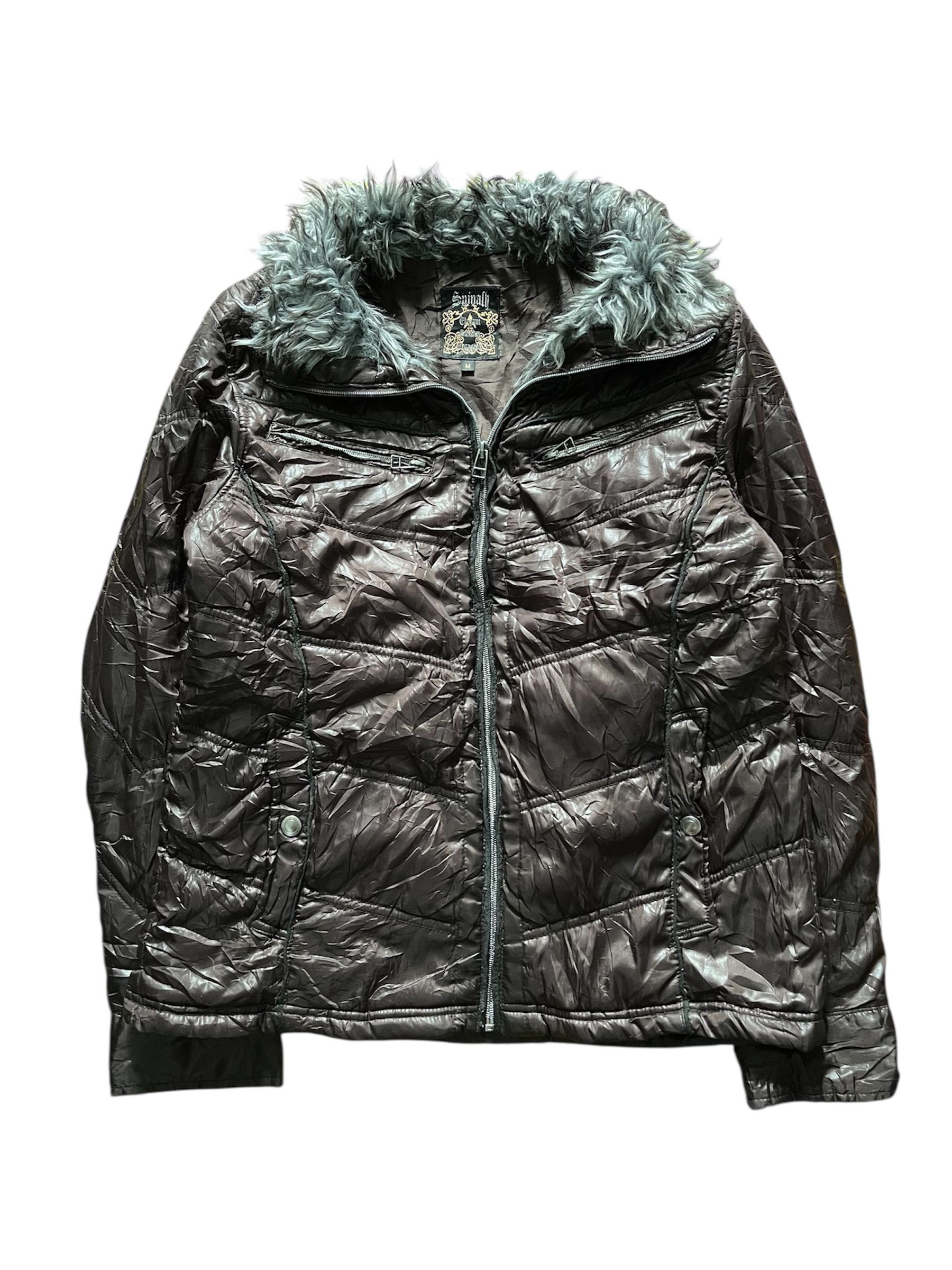 Spinash Spinach faux fur vkei punk puffer jacket Size US M / EU 48-50 / 2 - 1 Thumbnail