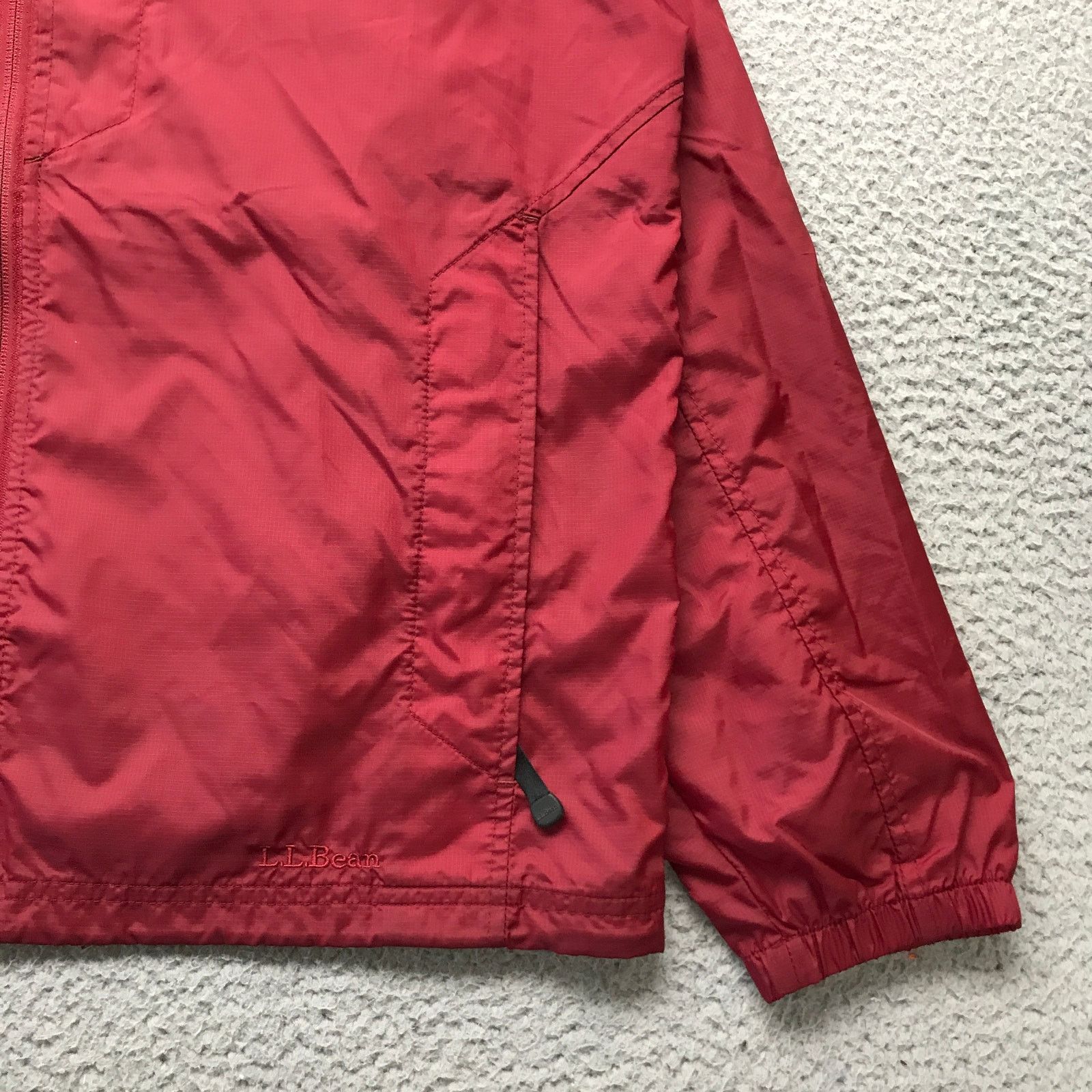 L.L. Bean LL Bean Lined Windbreaker Nylon Jacket Hoodie Mens M Red Size US M / EU 48-50 / 2 - 8 Thumbnail