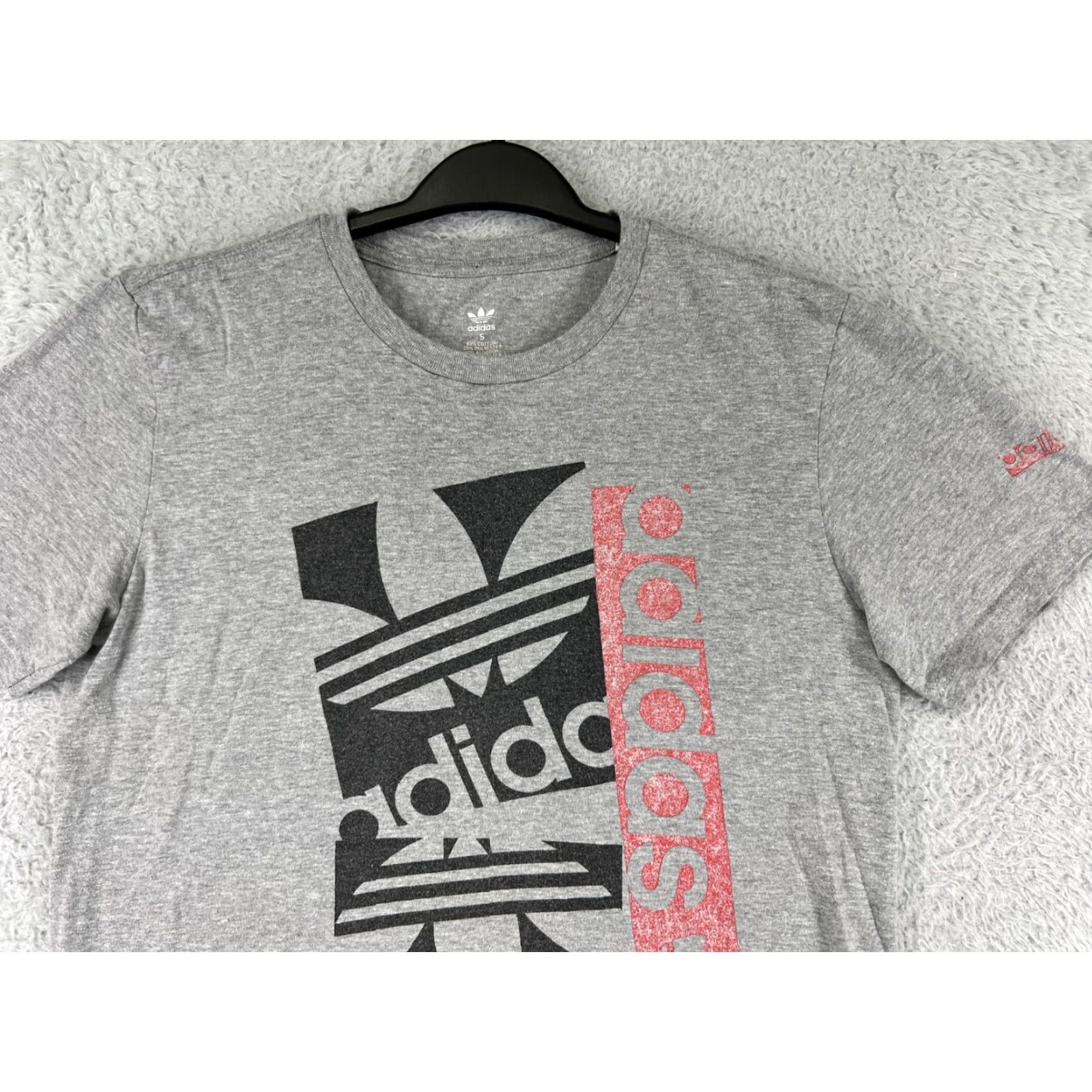 Adidas Adidas Shirt Mens Small Gray Short Sleeve Crew Neck 100% Cotton Trefoil Logo Sports Mens S Gray Adidas Shirt Size US S / EU 44-46 / 1 - 5 Thumbnail